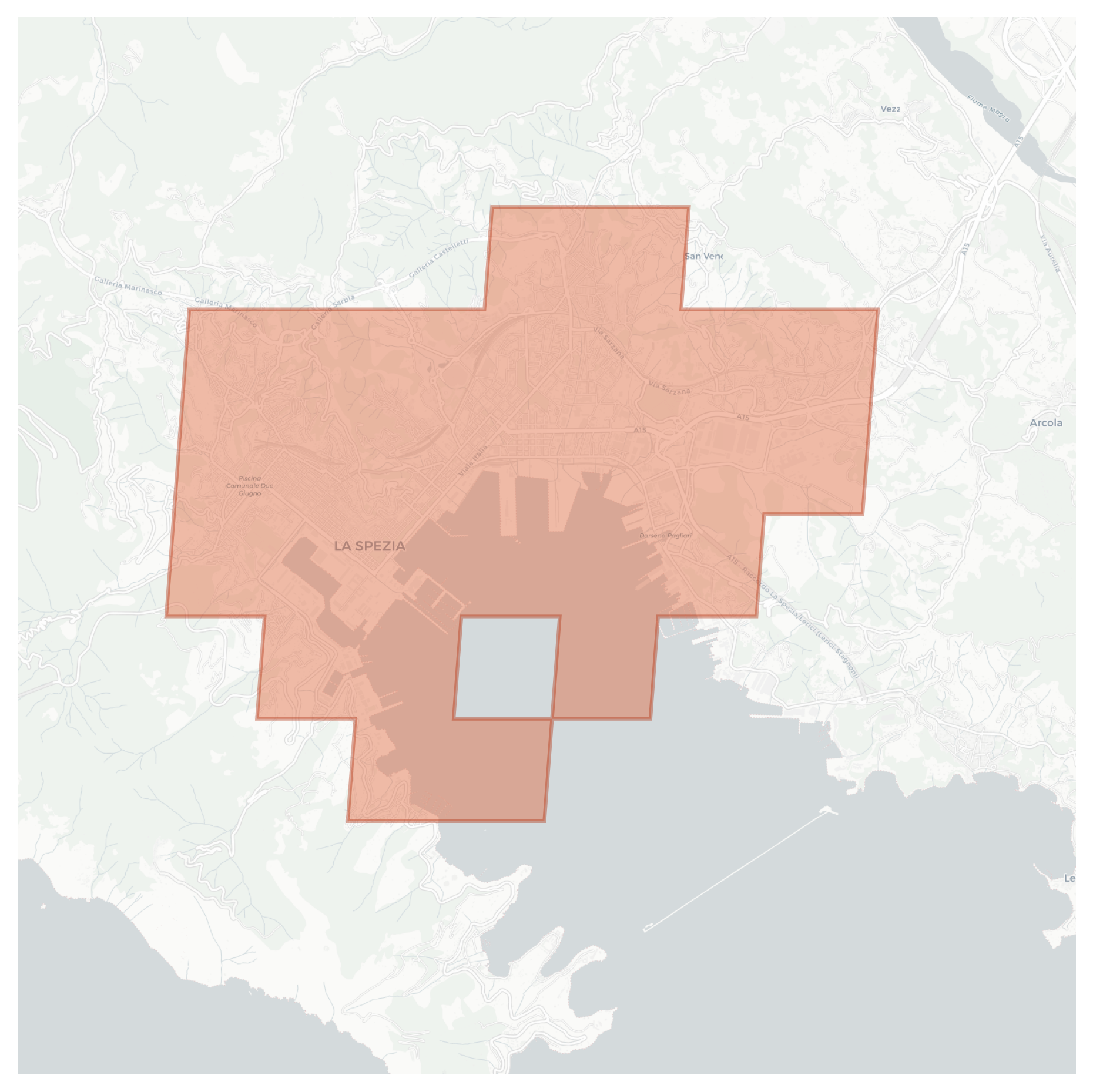 La Spezia geographic map