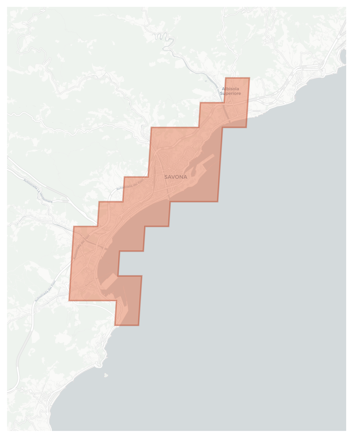 Savona geographic map