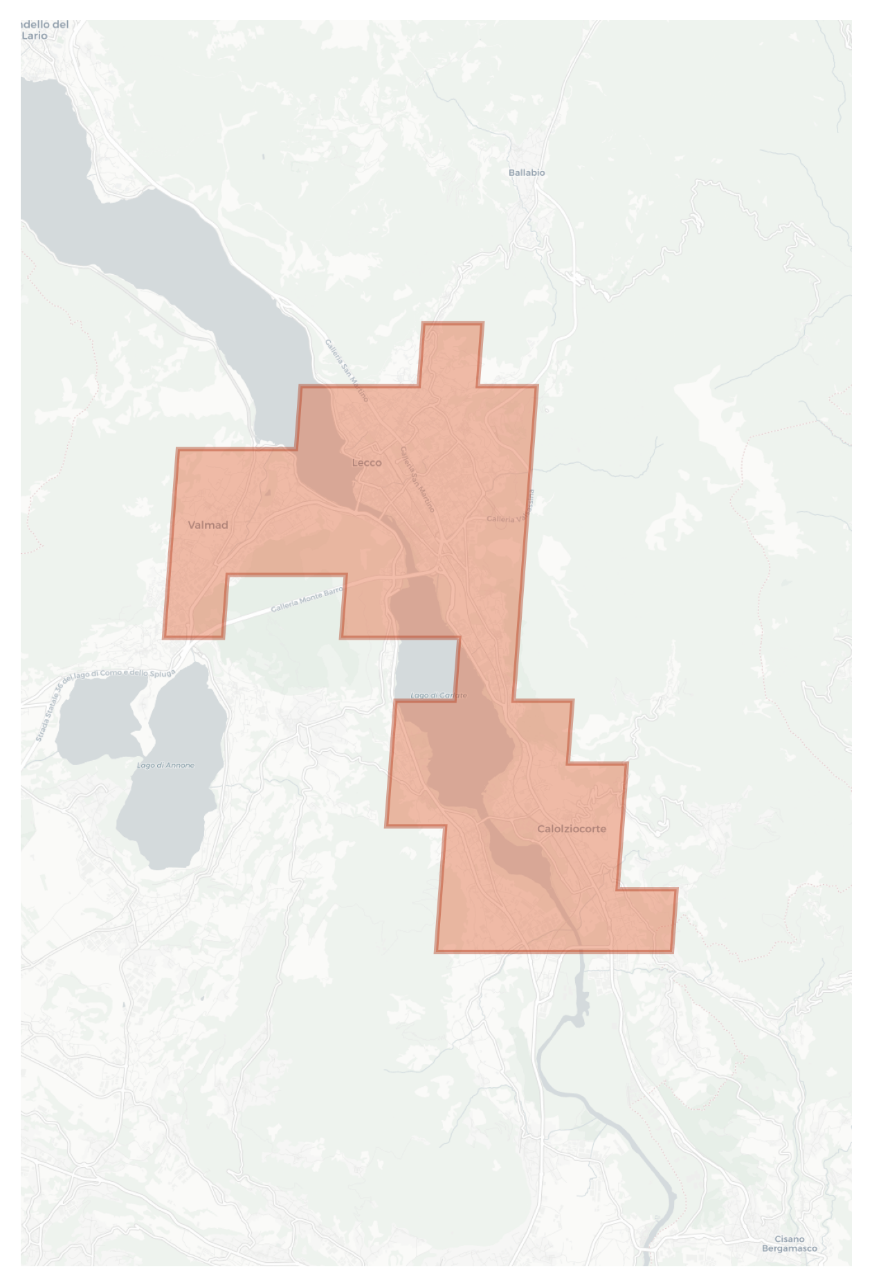 Lecco geographic map