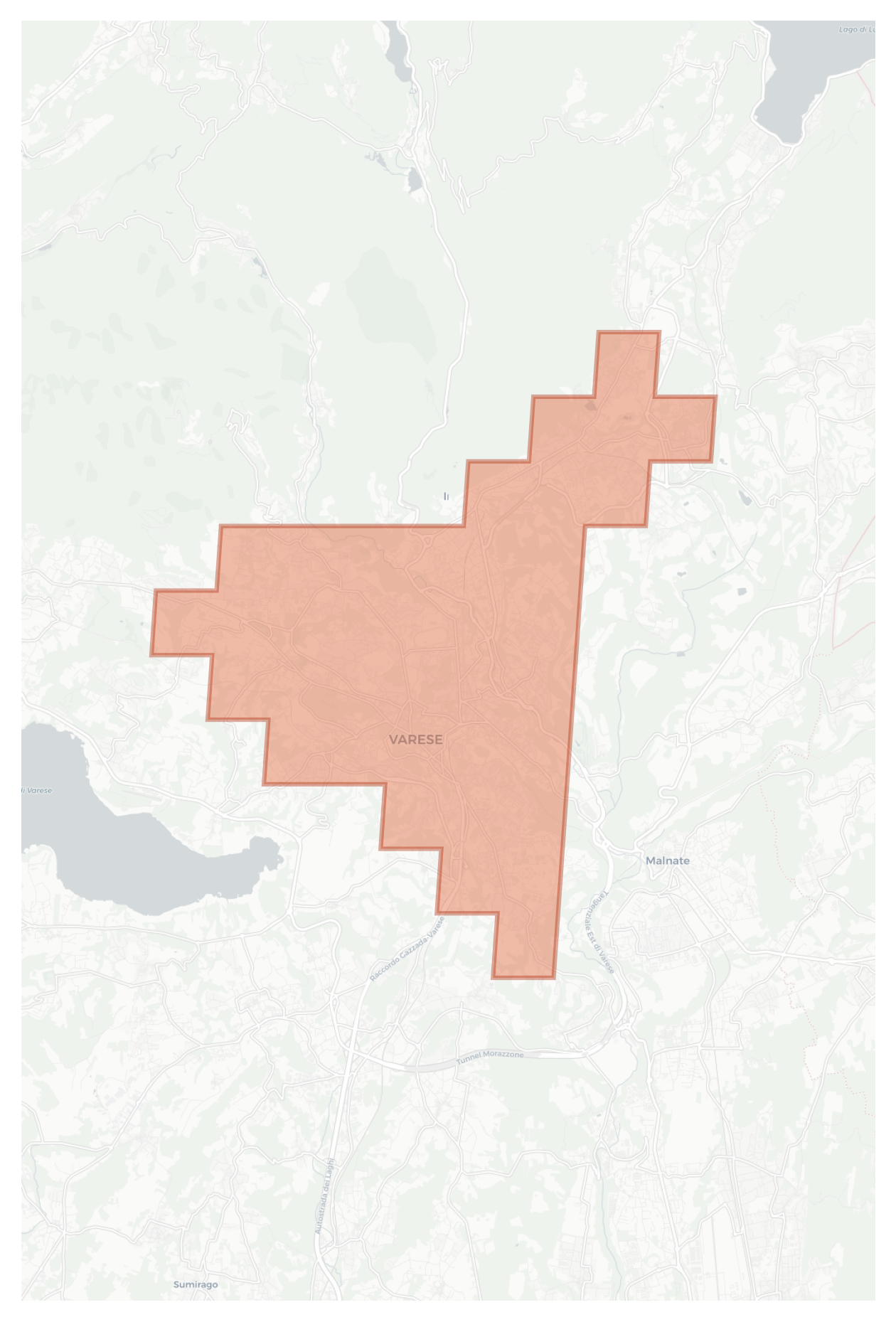 Varese geographic map