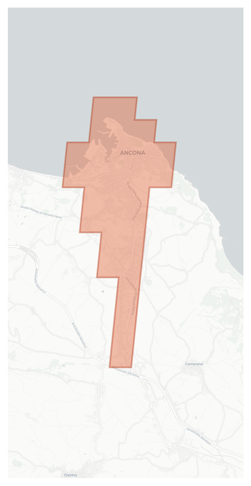 Ancona geographic map