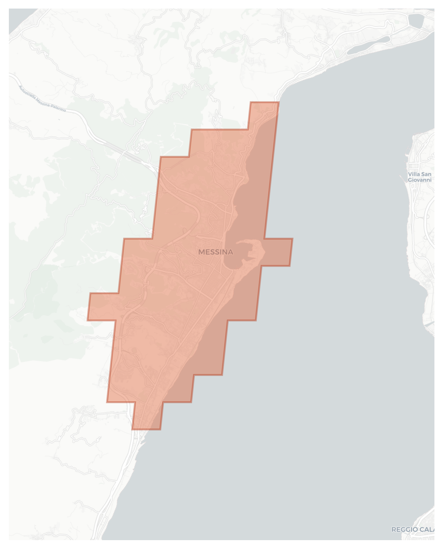 Messina geographic map