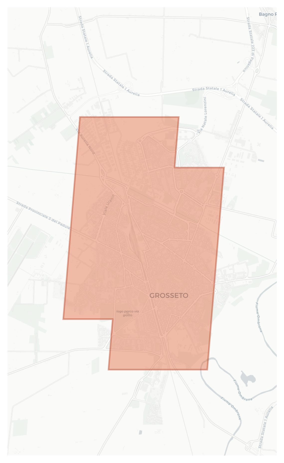 Grosseto geographic map