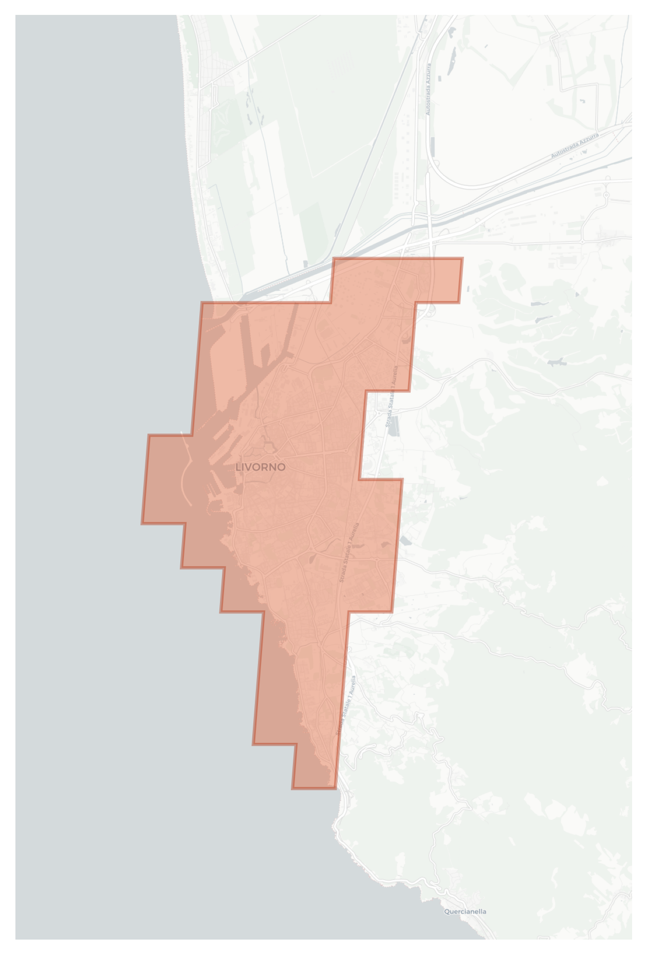 Livorno geographic map