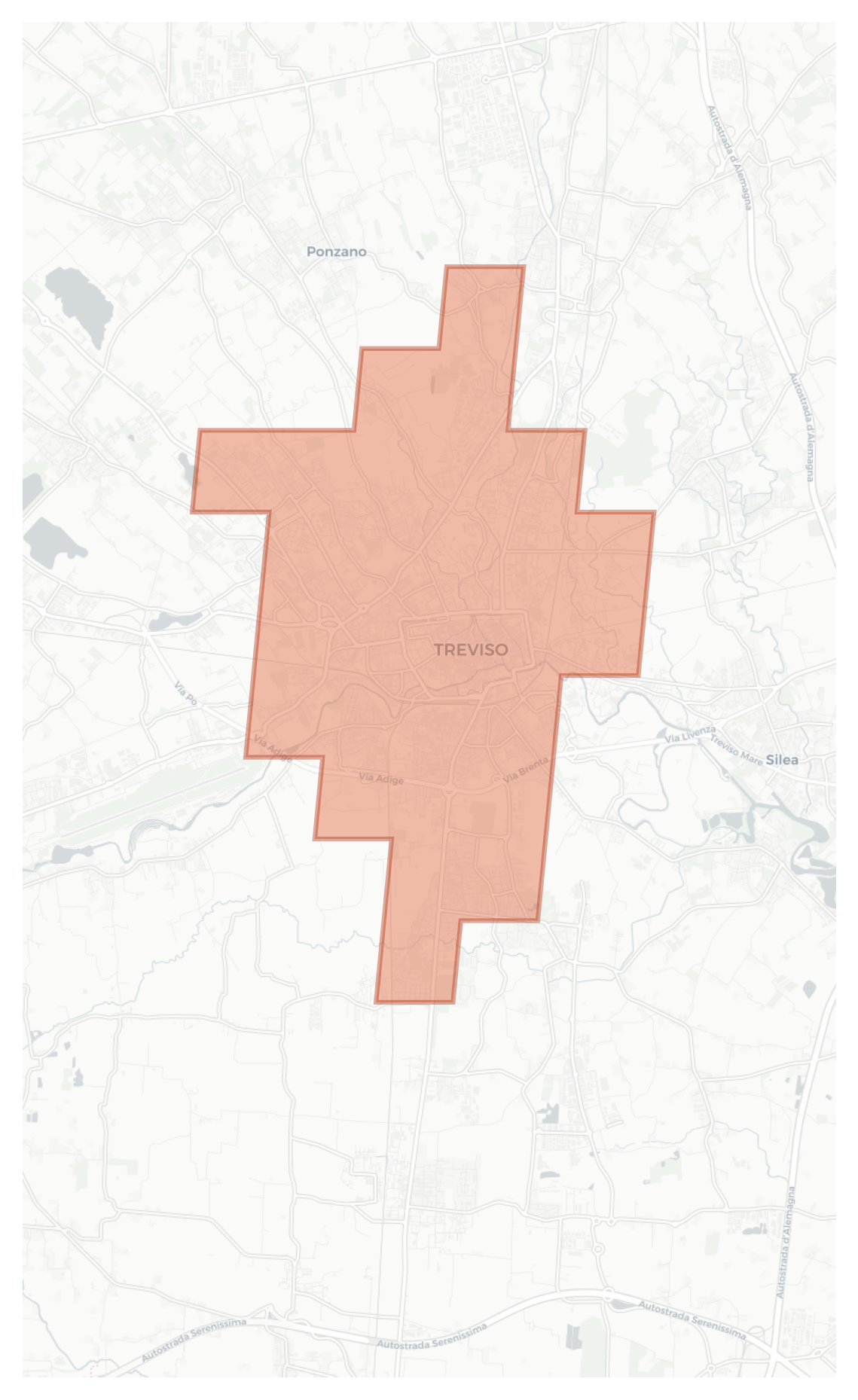 Treviso geographic map