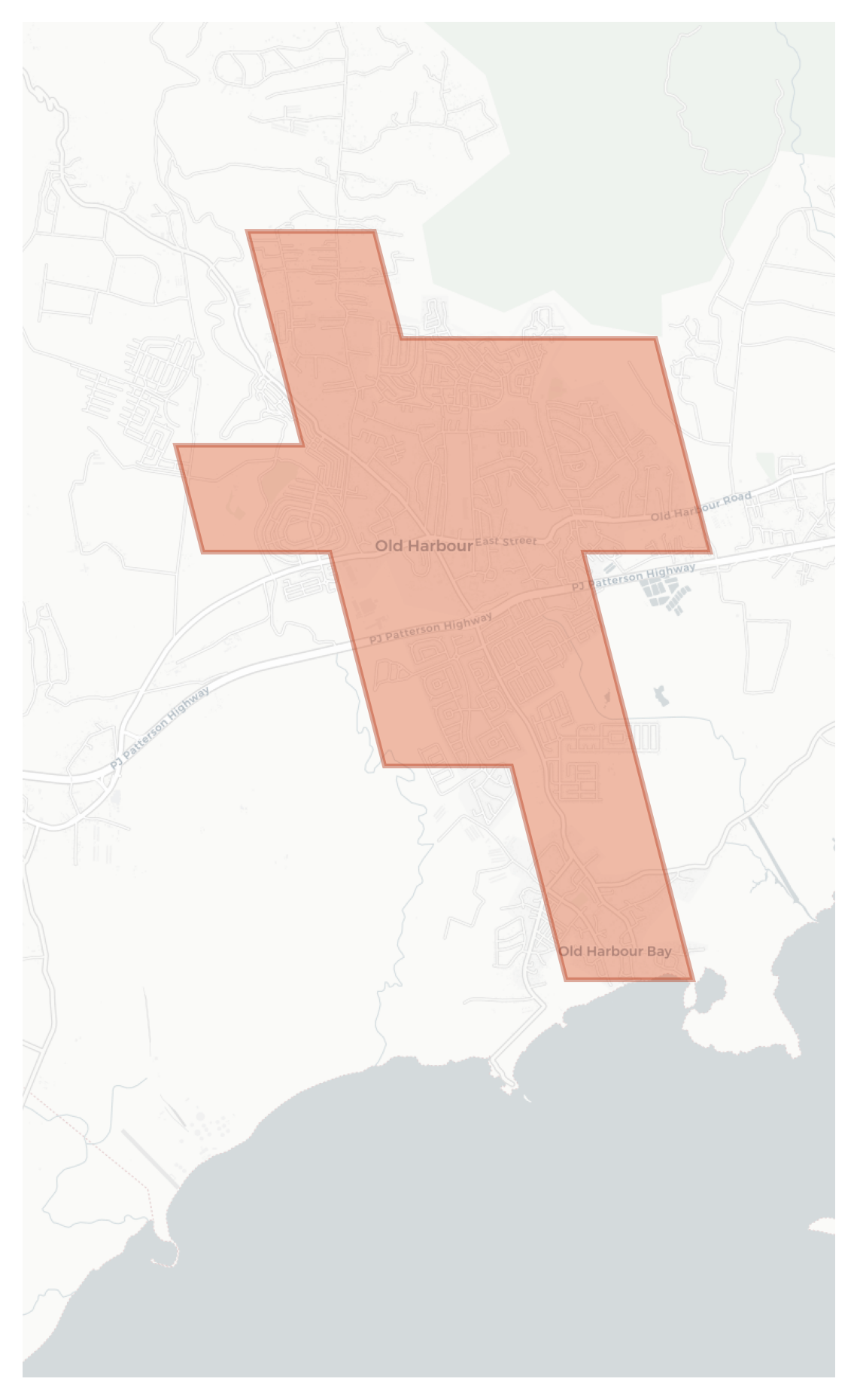 Old Harbour geographic map