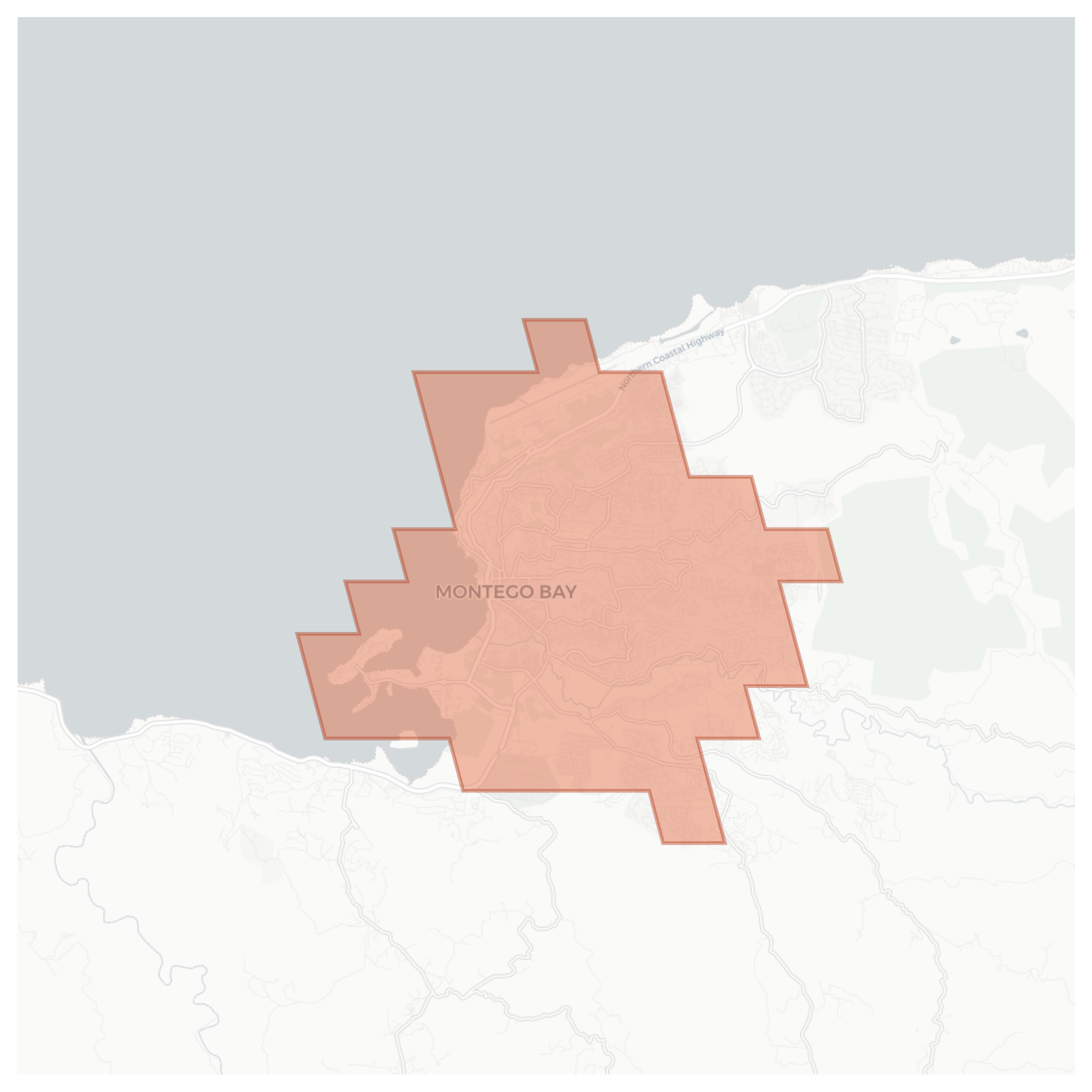 Montego Bay geographic map