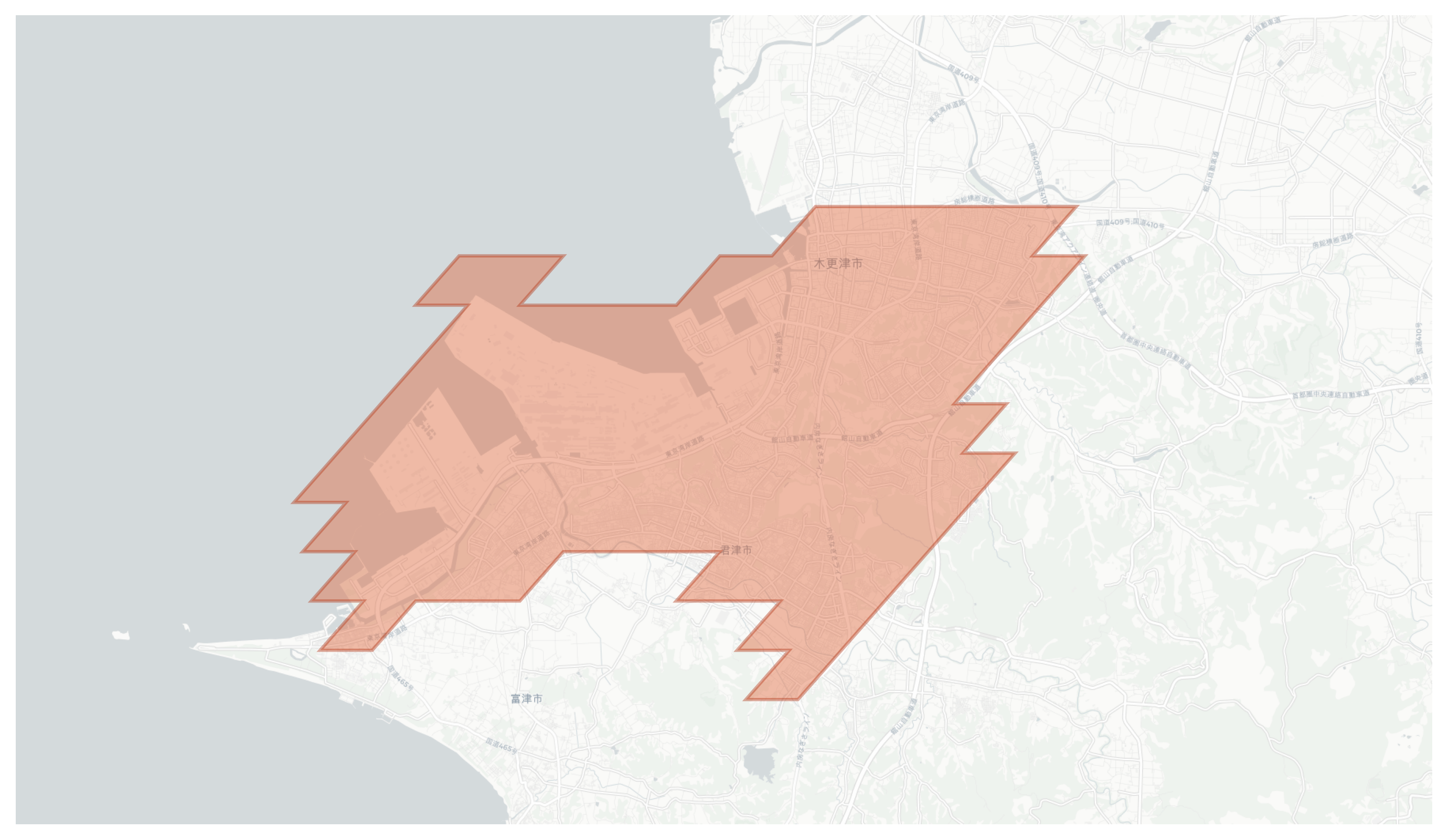 Kisarazu geographic map