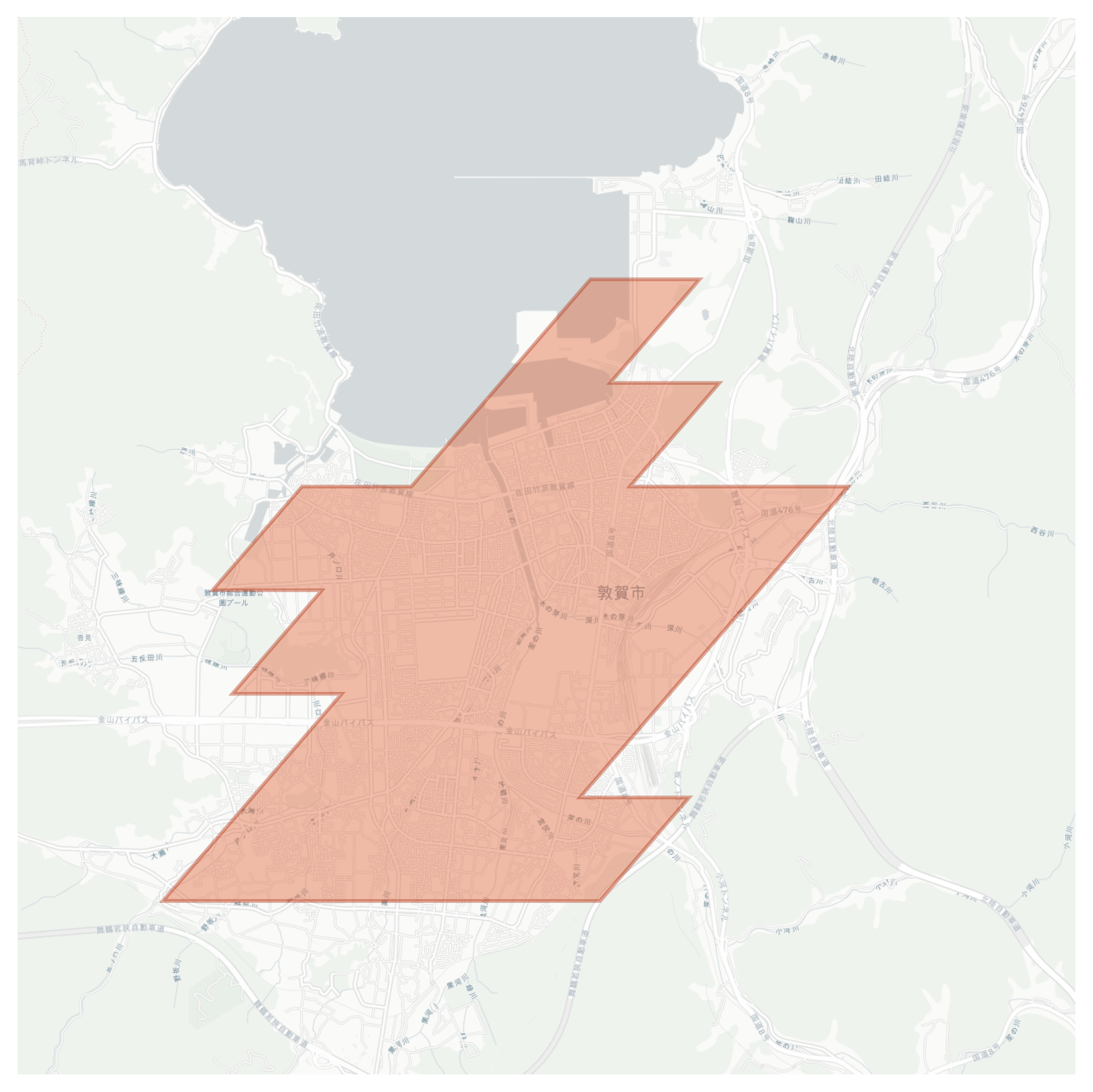 Tsuruga geographic map