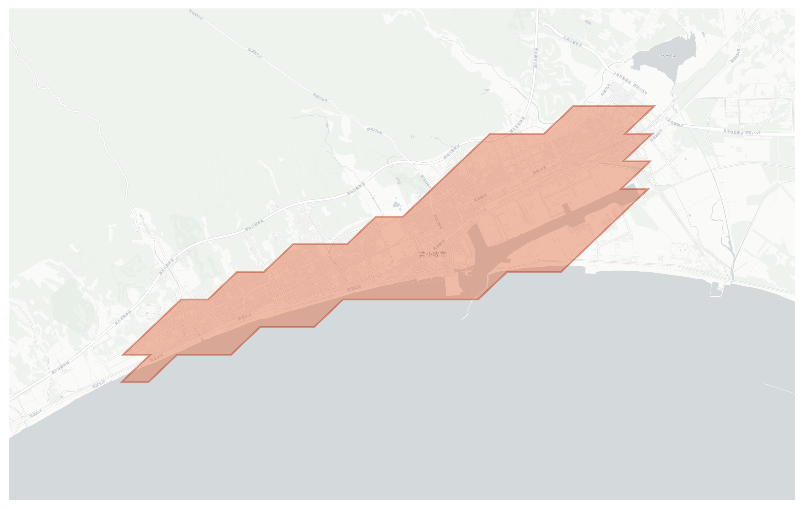 Tomakomai geographic map