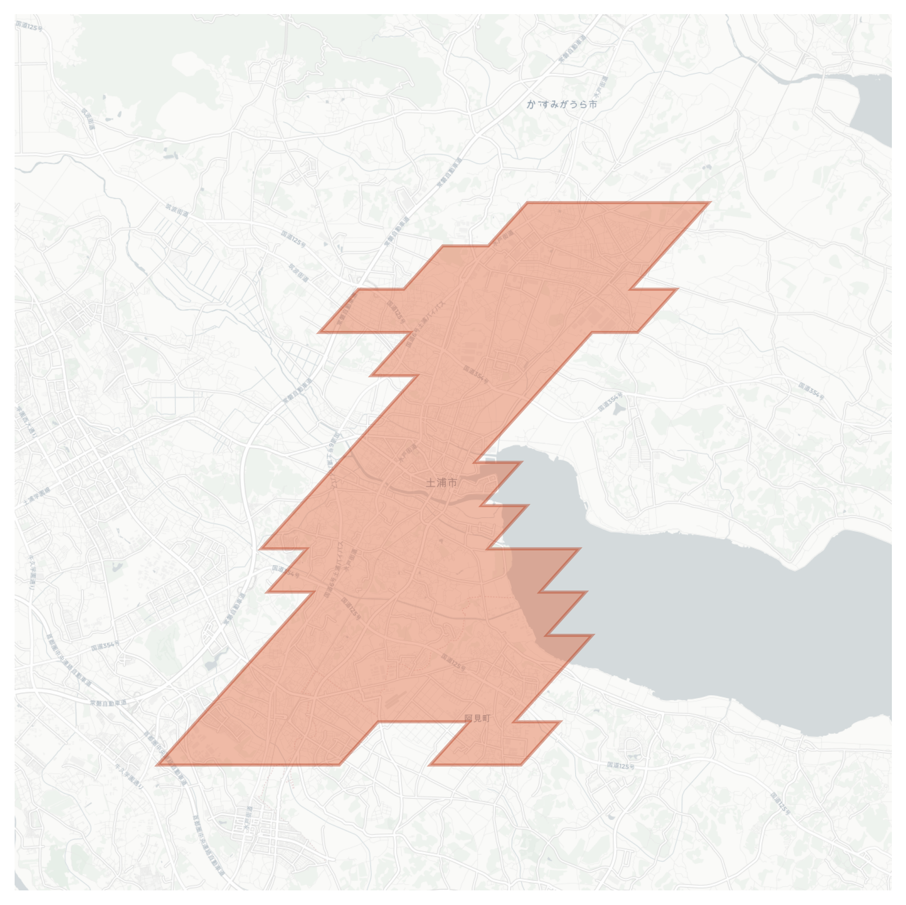 Tsuchiura geographic map