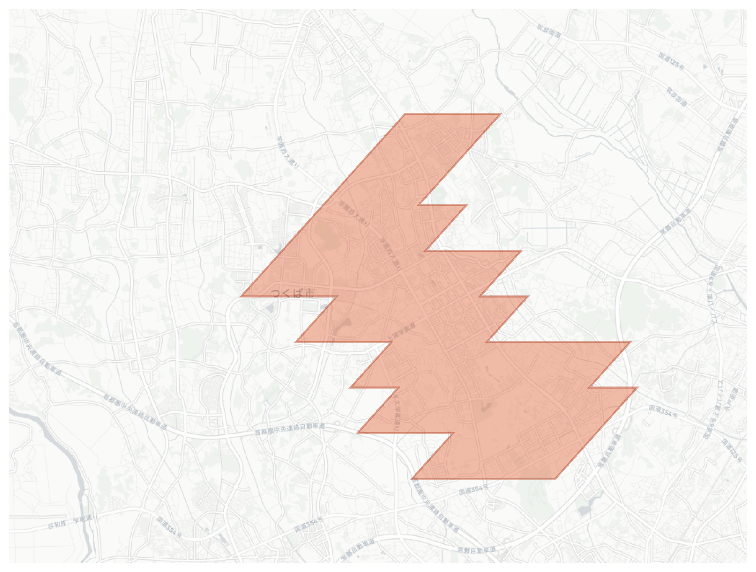Tsukuba geographic map