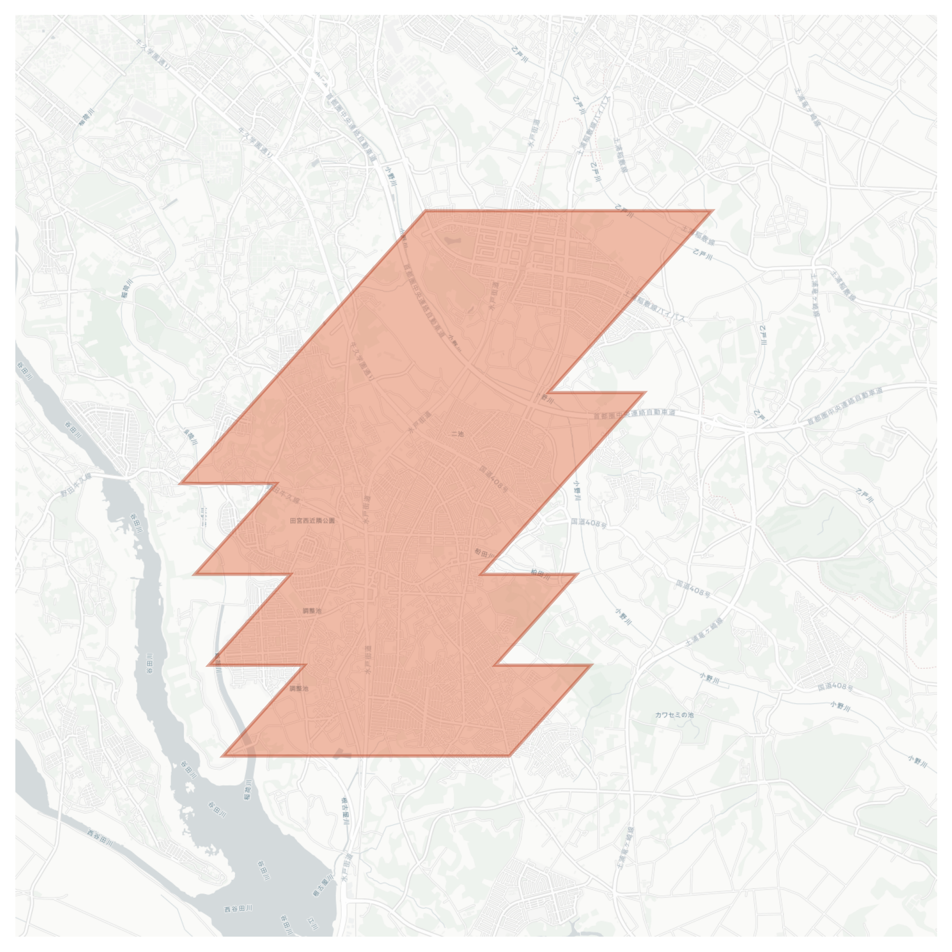 Ushiku geographic map