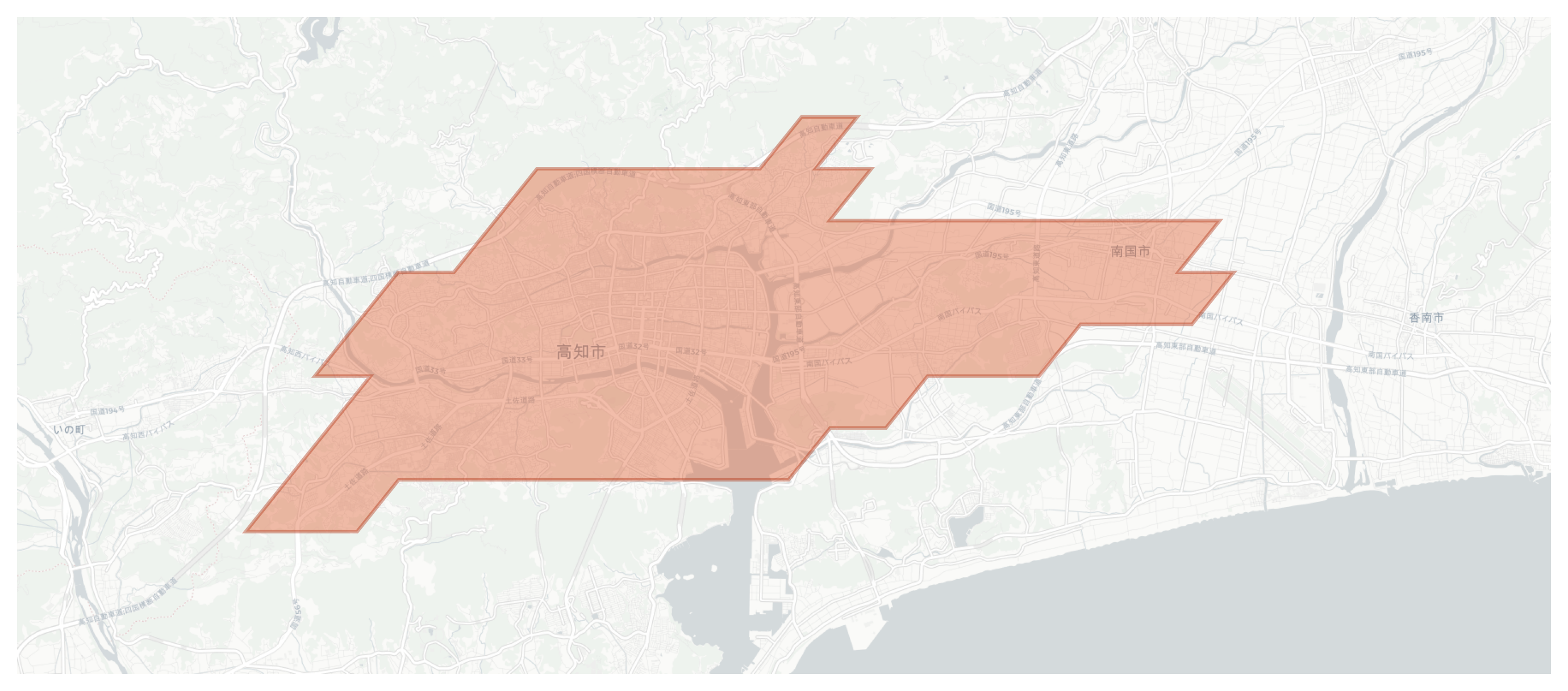 Kochi geographic map