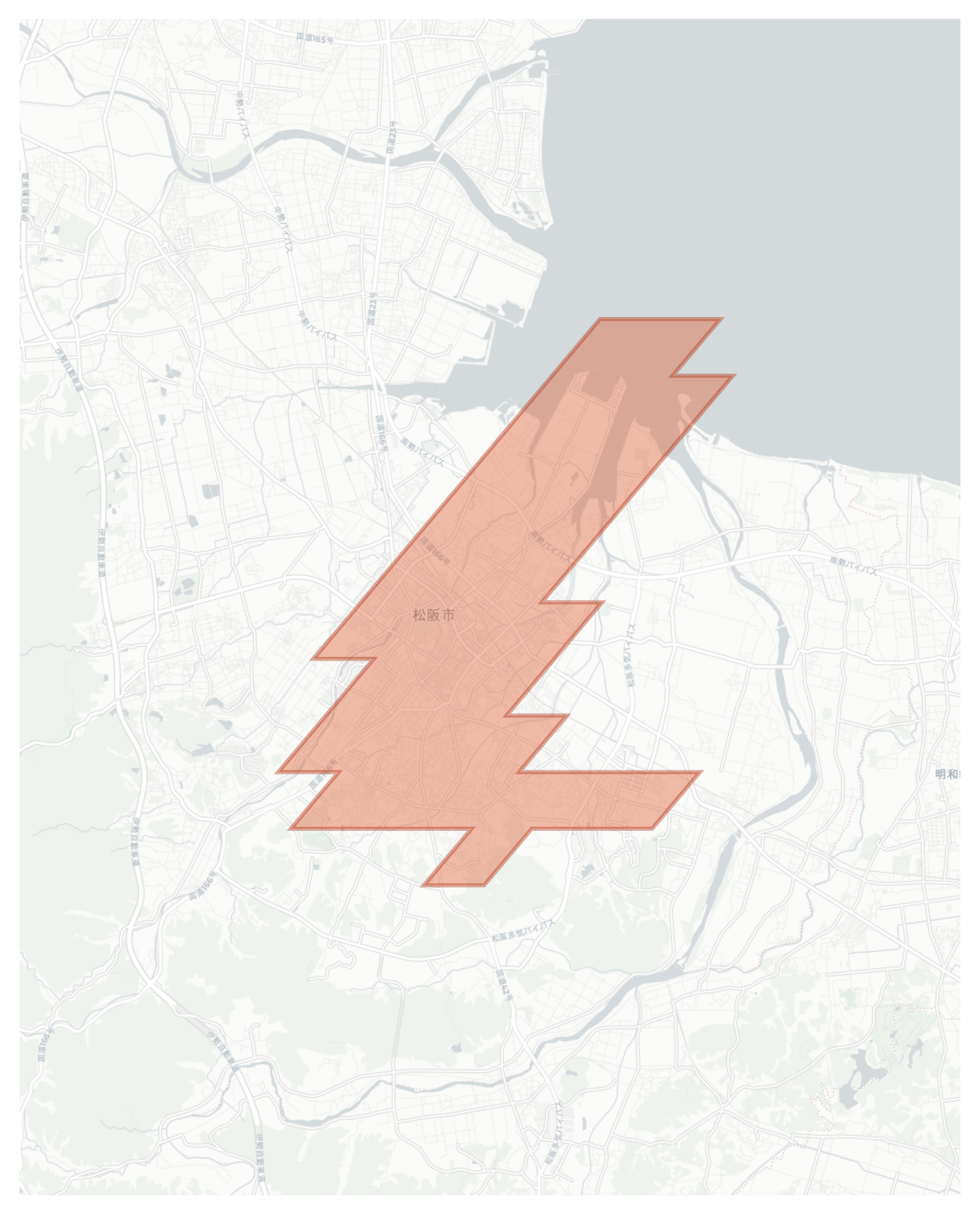 Matsusaka geographic map