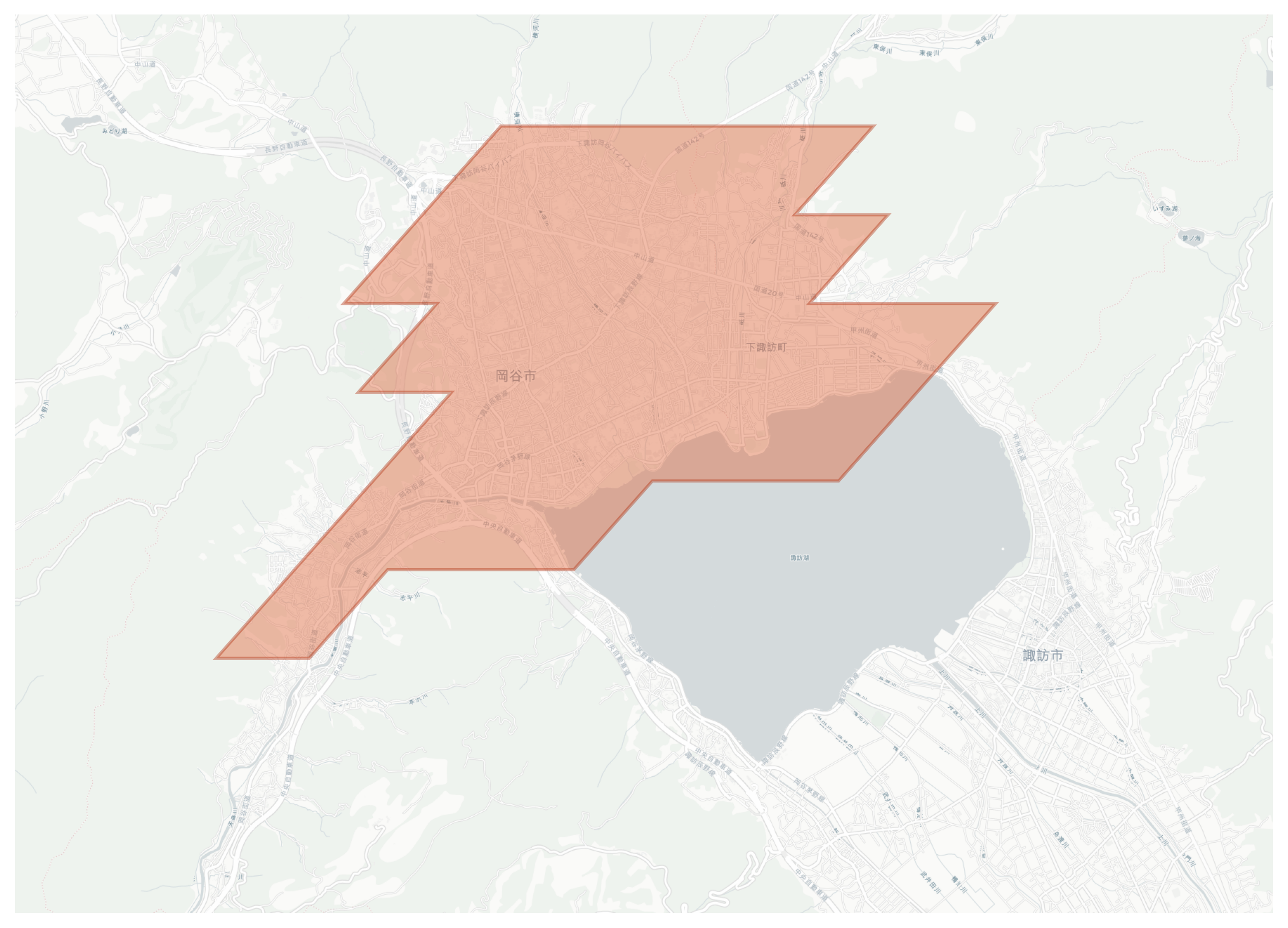 Okaya geographic map