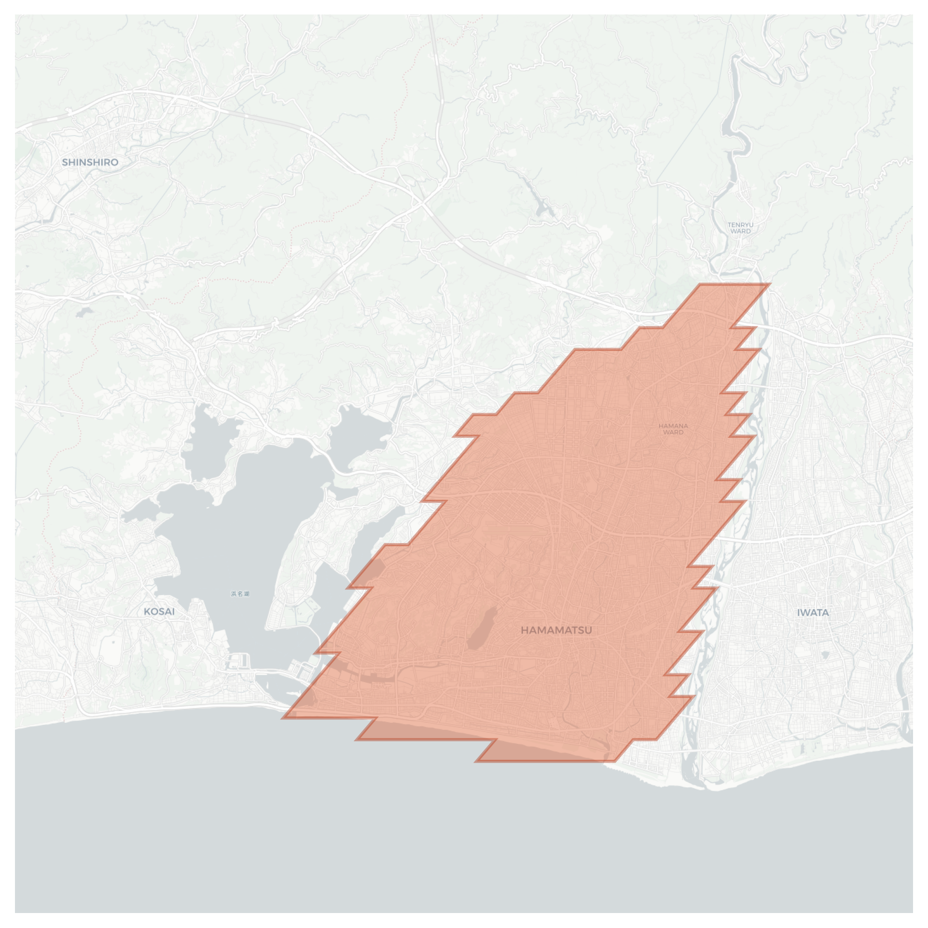 Hamamatsu geographic map