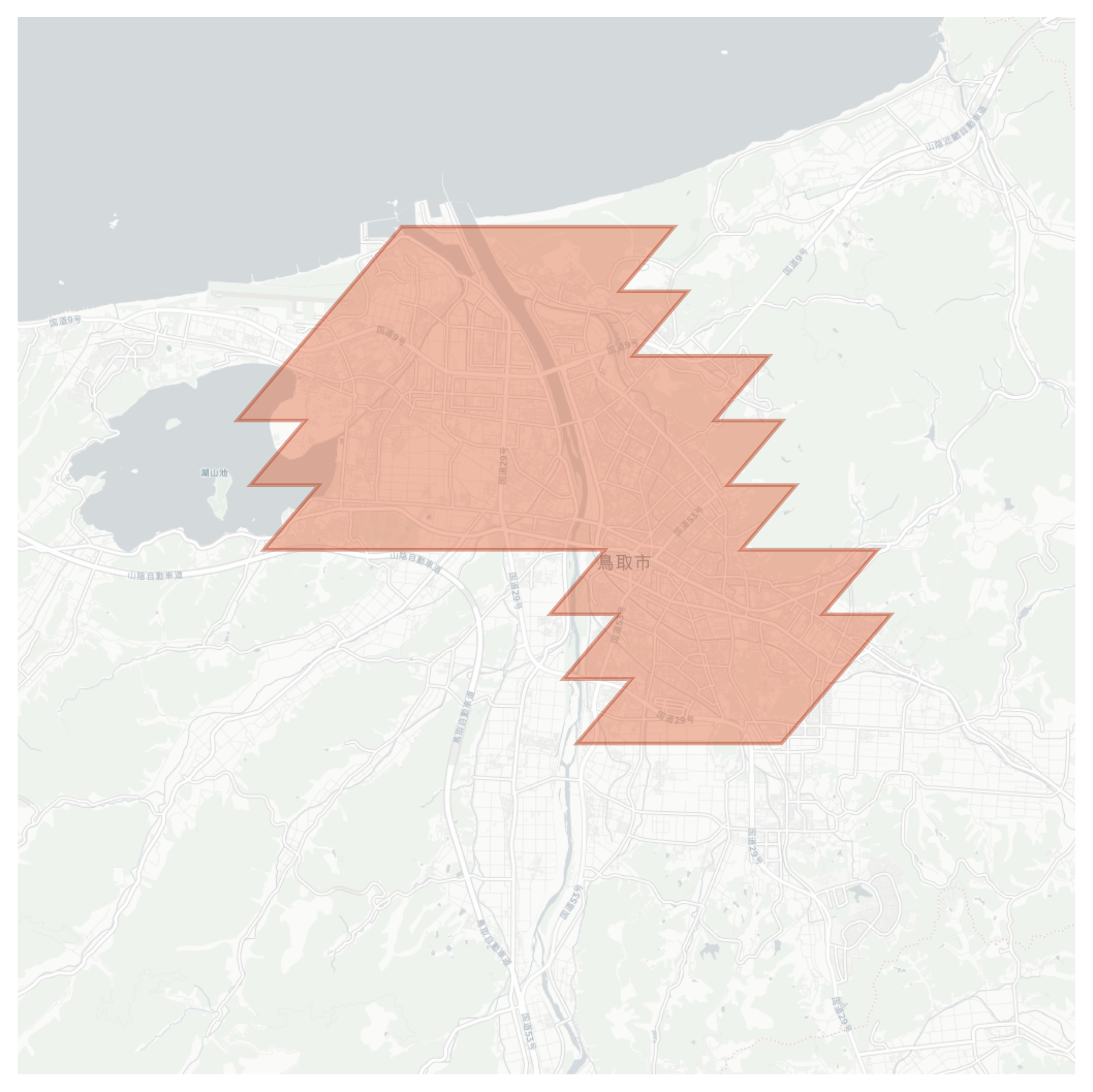 Tottori geographic map