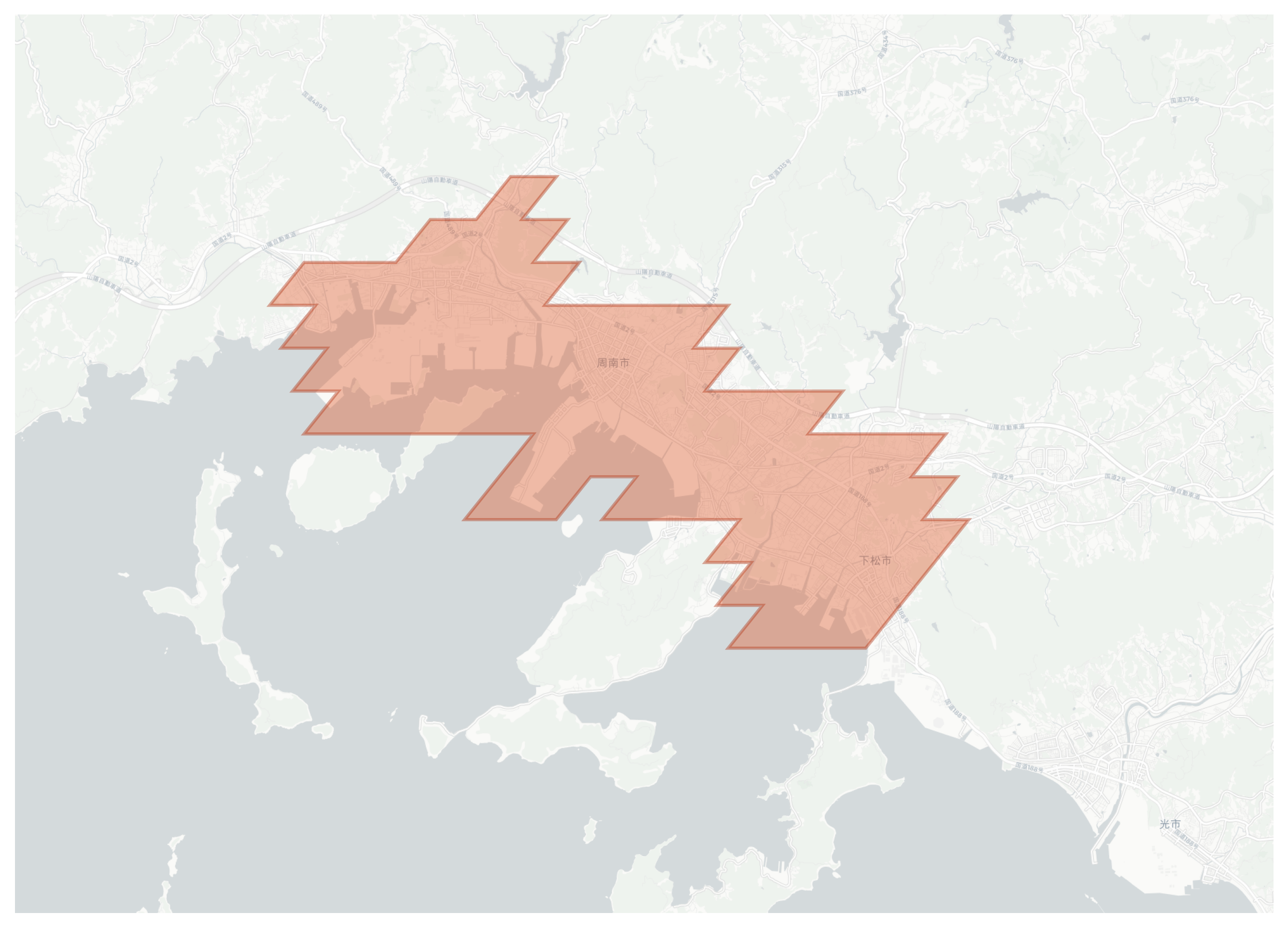 Shunan geographic map
