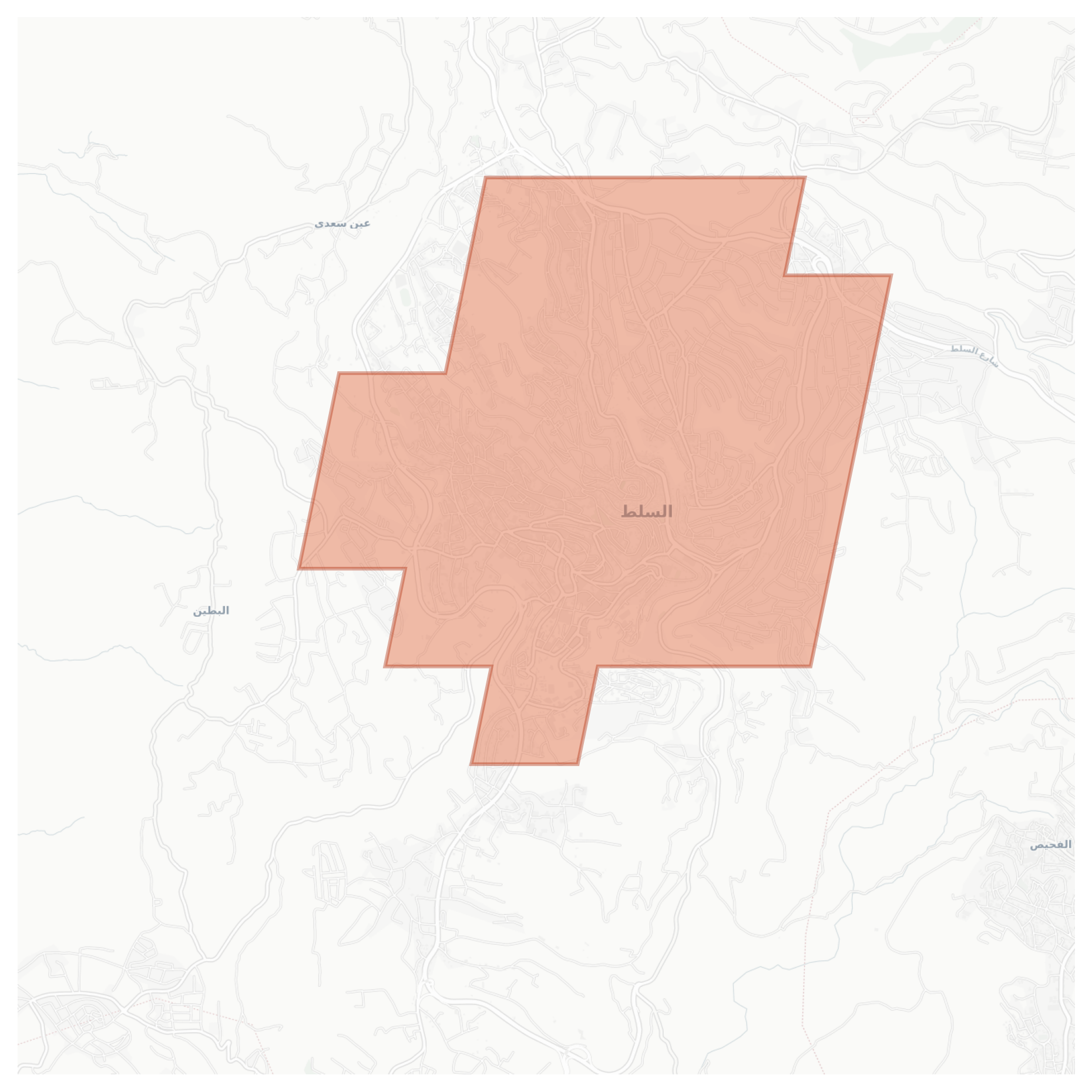 Al Salt geographic map
