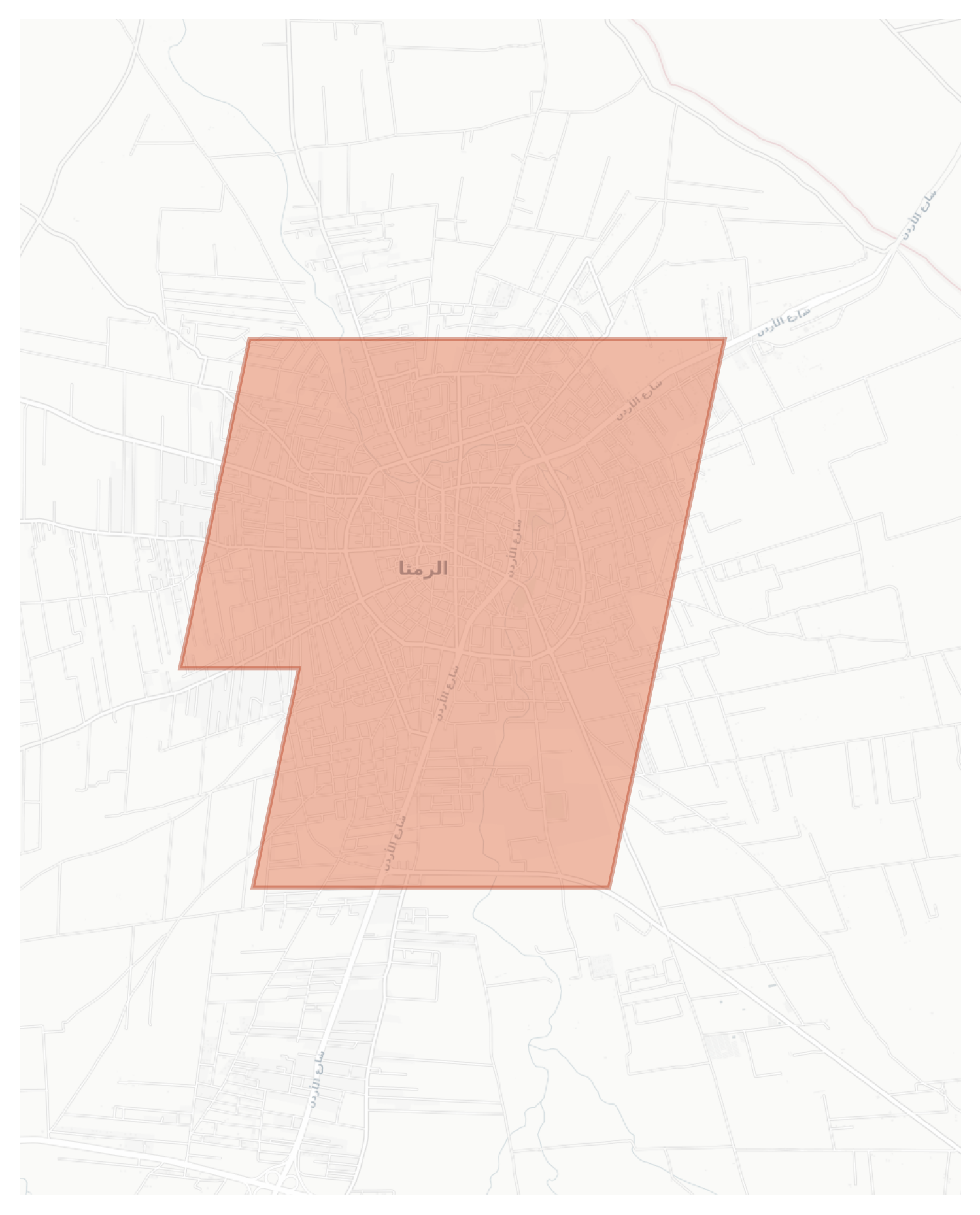Ar Ramtha geographic map