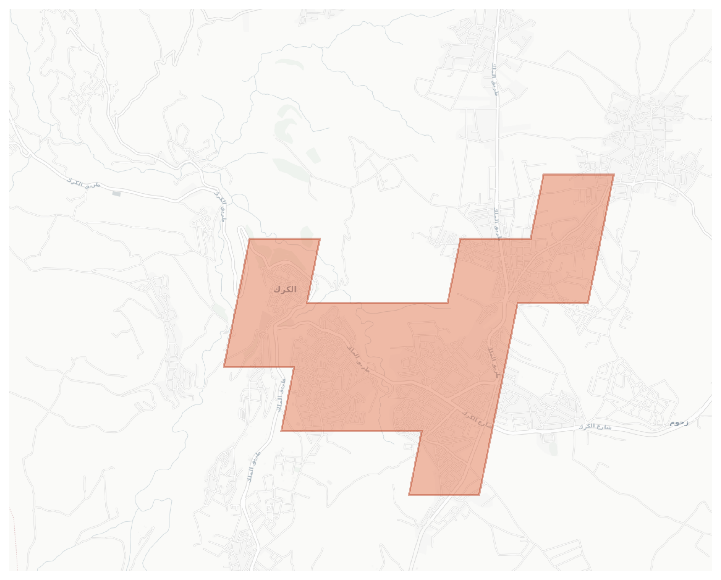 Al Karak geographic map