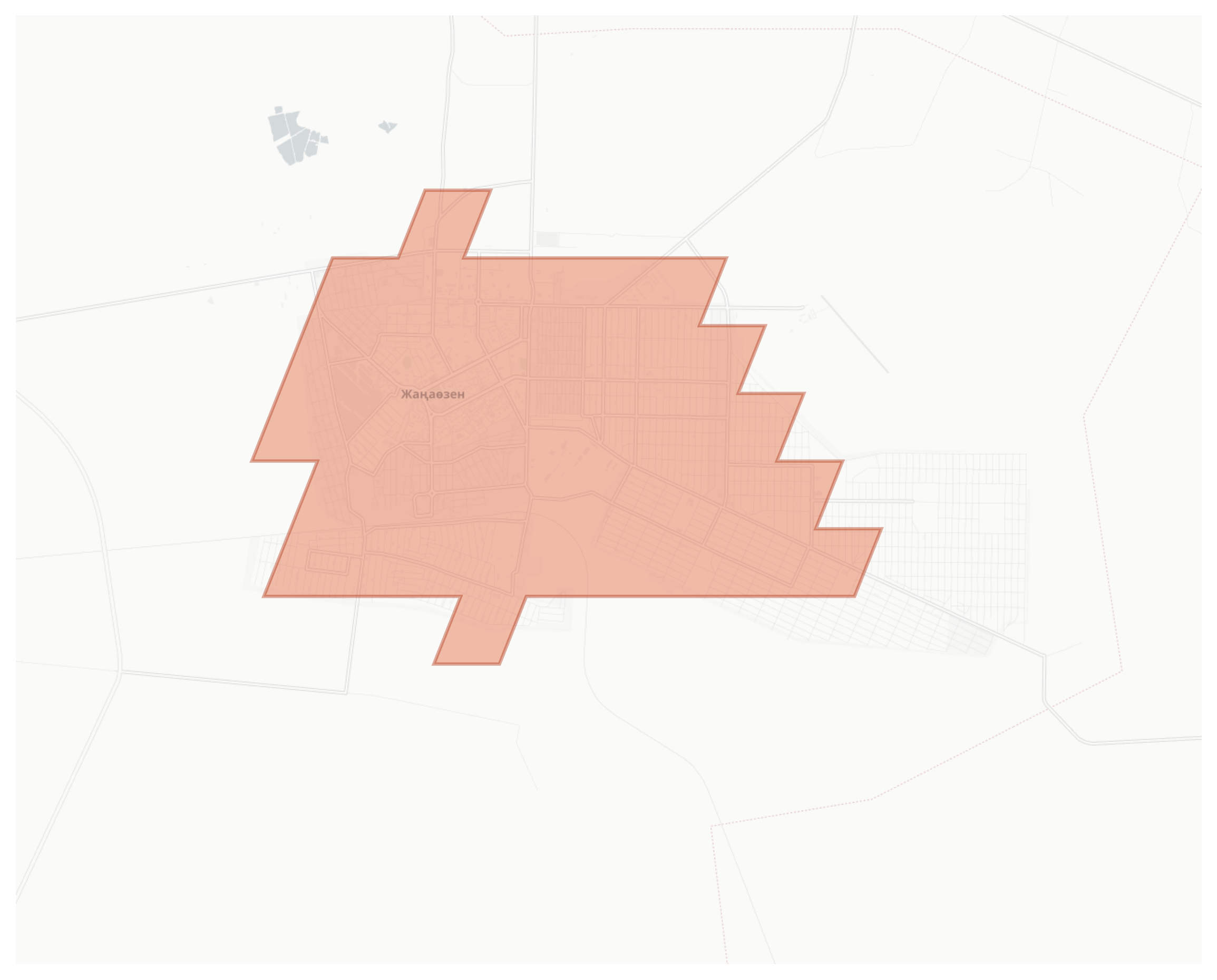 Zhanaozen geographic map