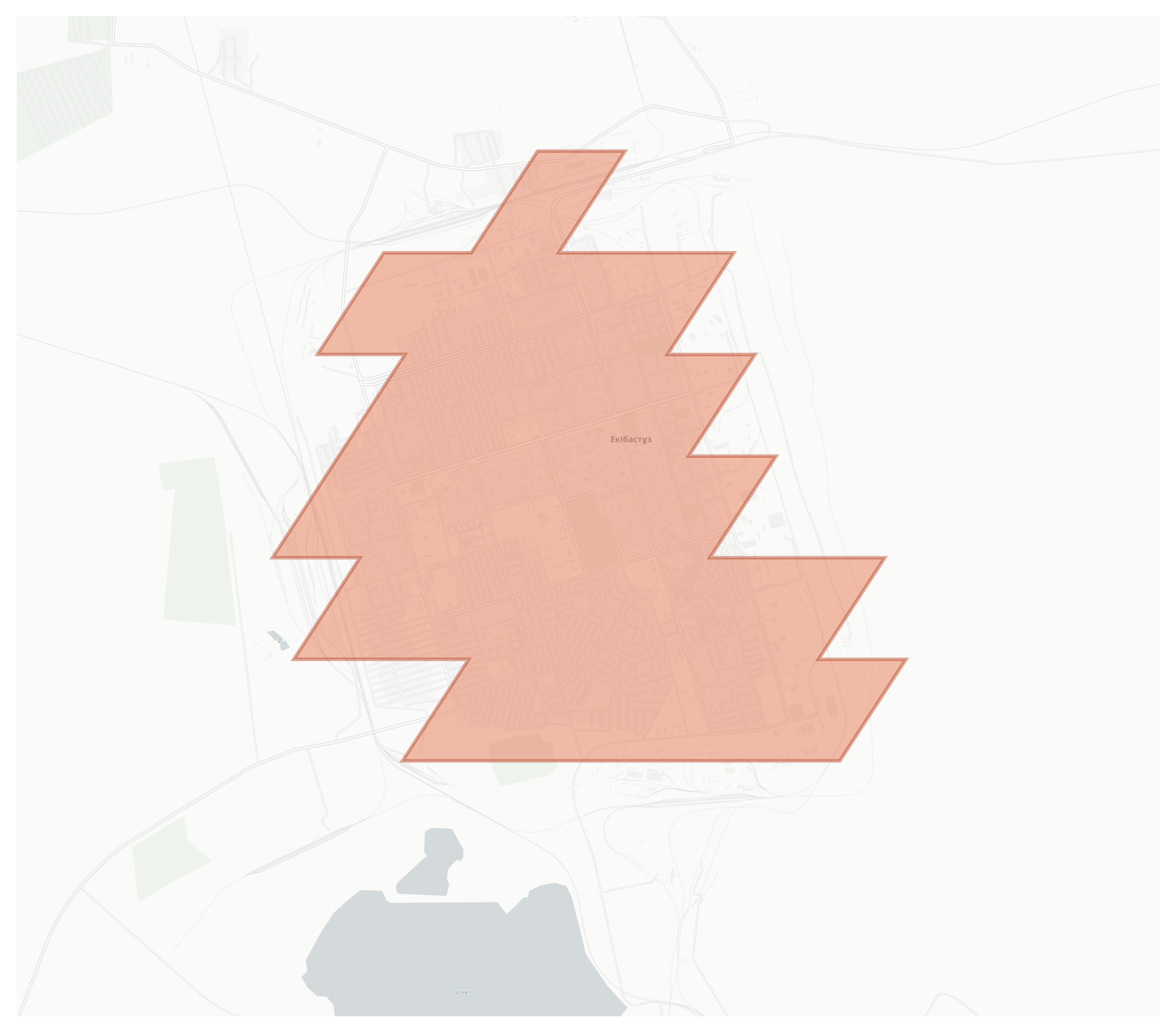 Ekibastuz geographic map
