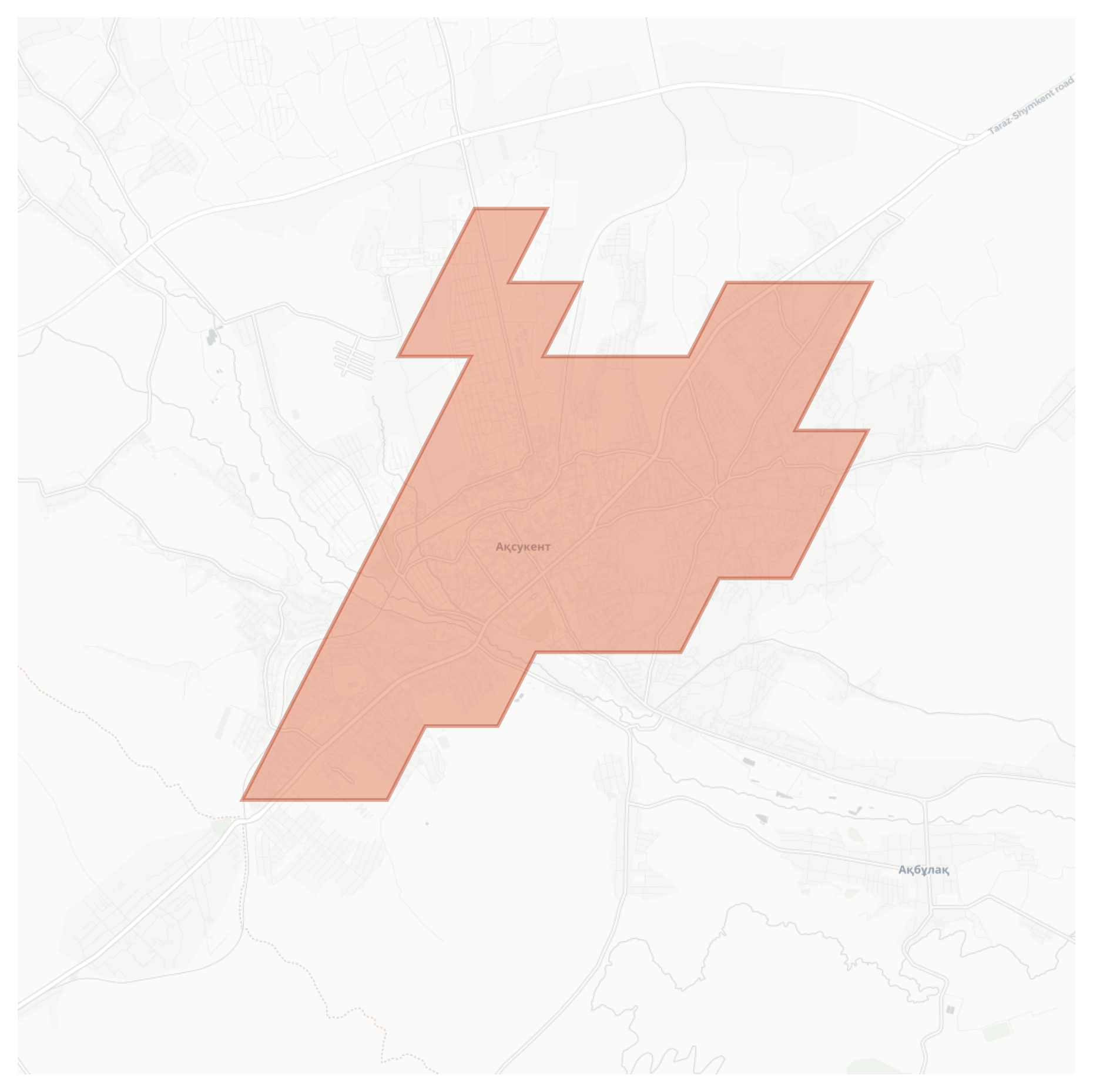 Aqswkent geographic map