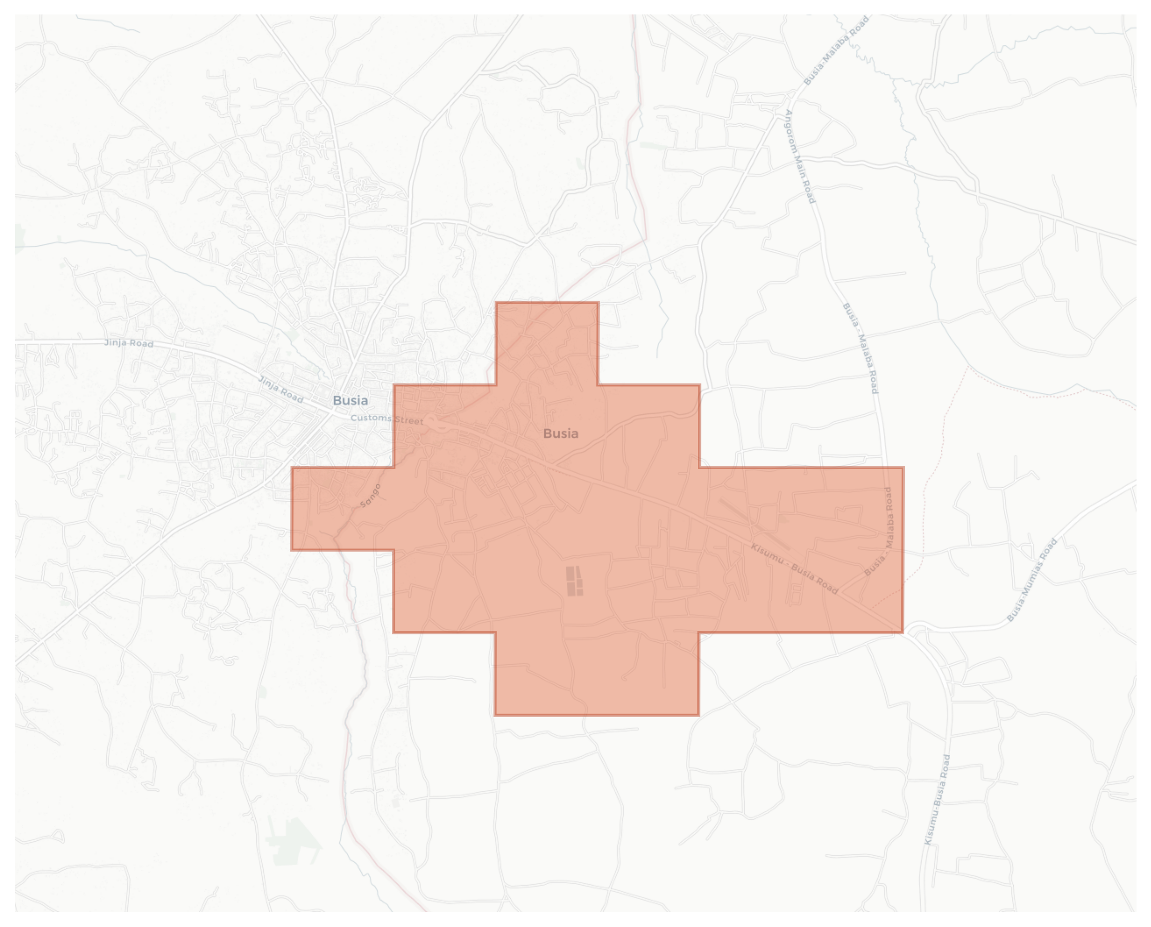 Busia geographic map