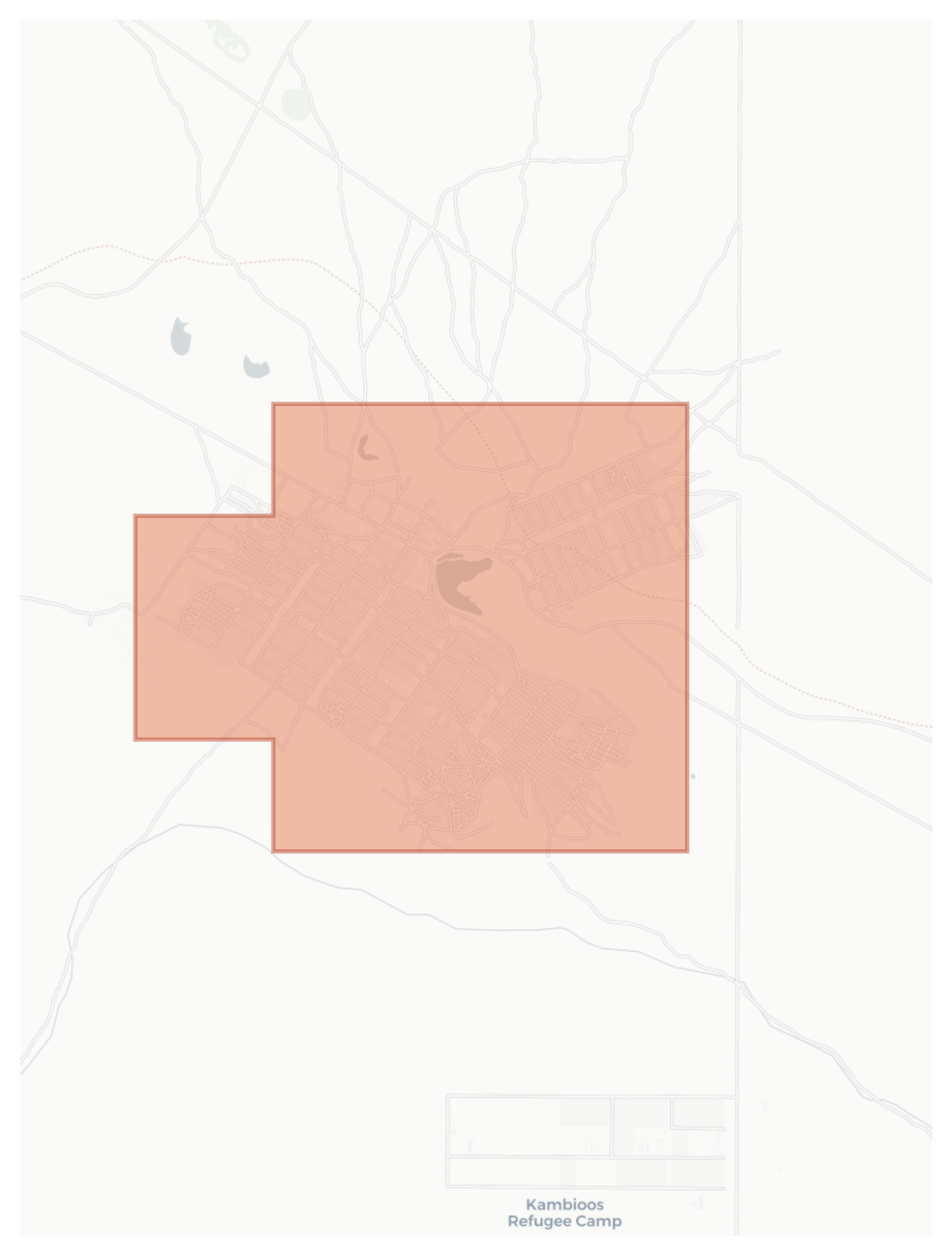 Hagadera Refugee Camp geographic map
