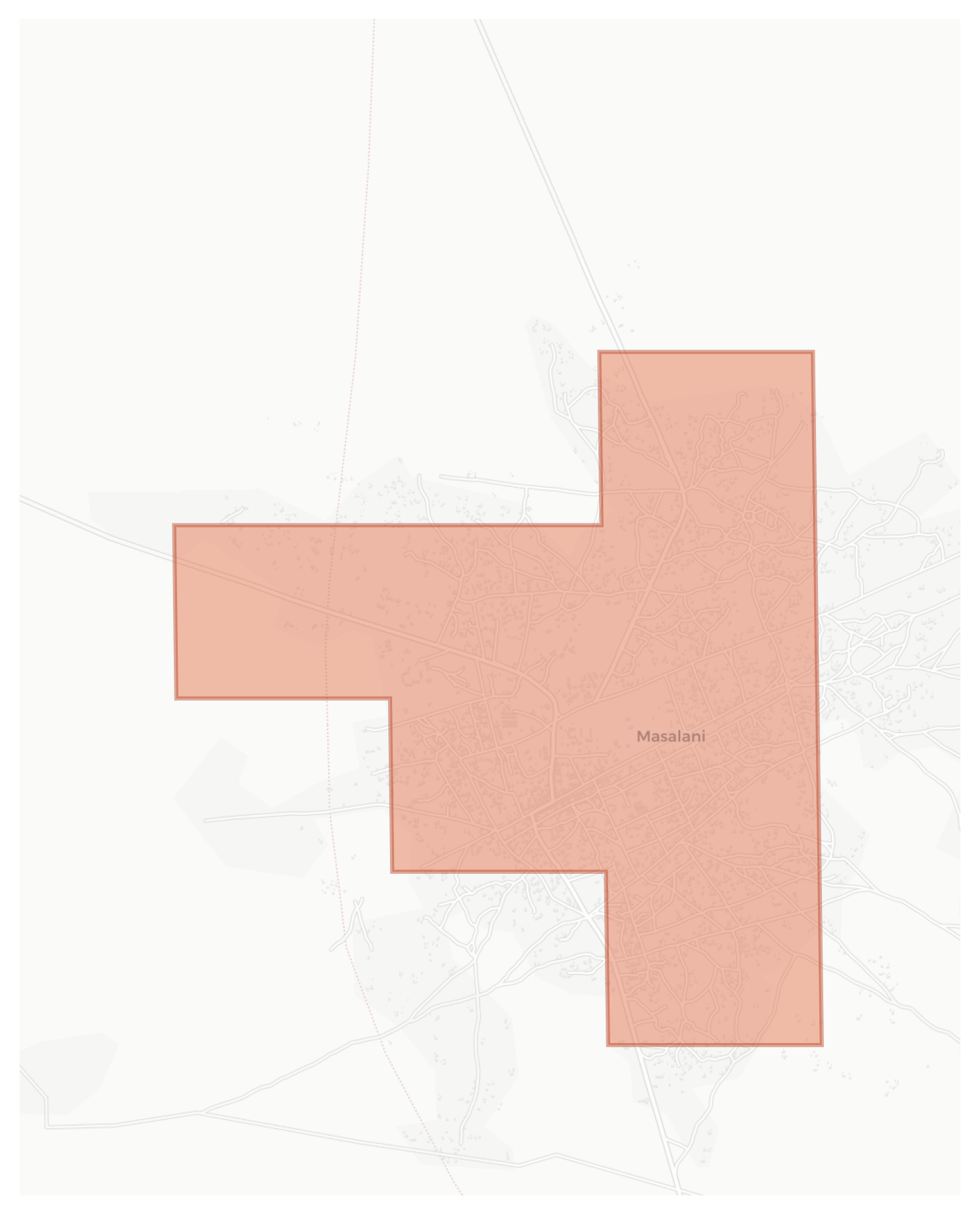 Masalani geographic map