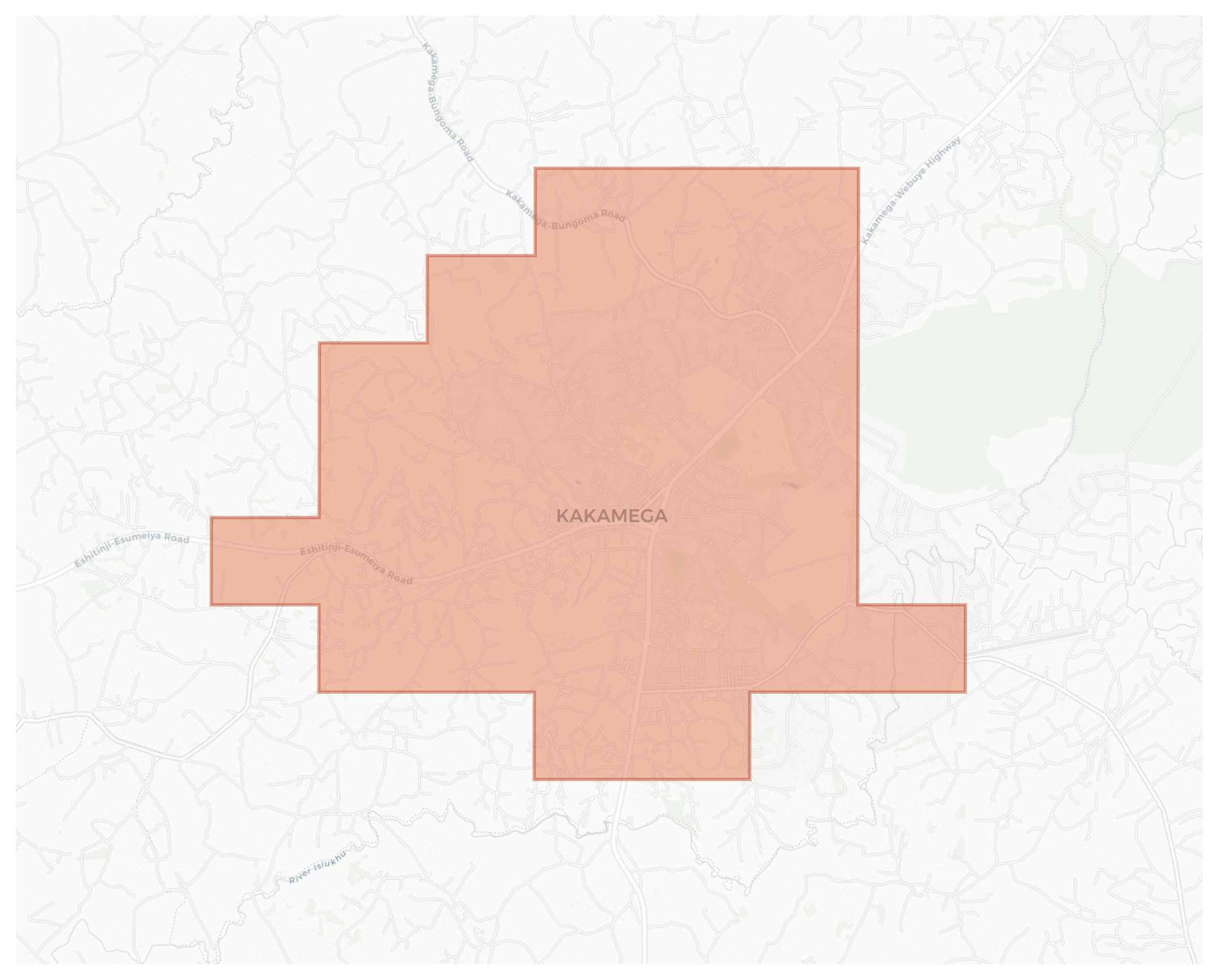 Kakamega geographic map