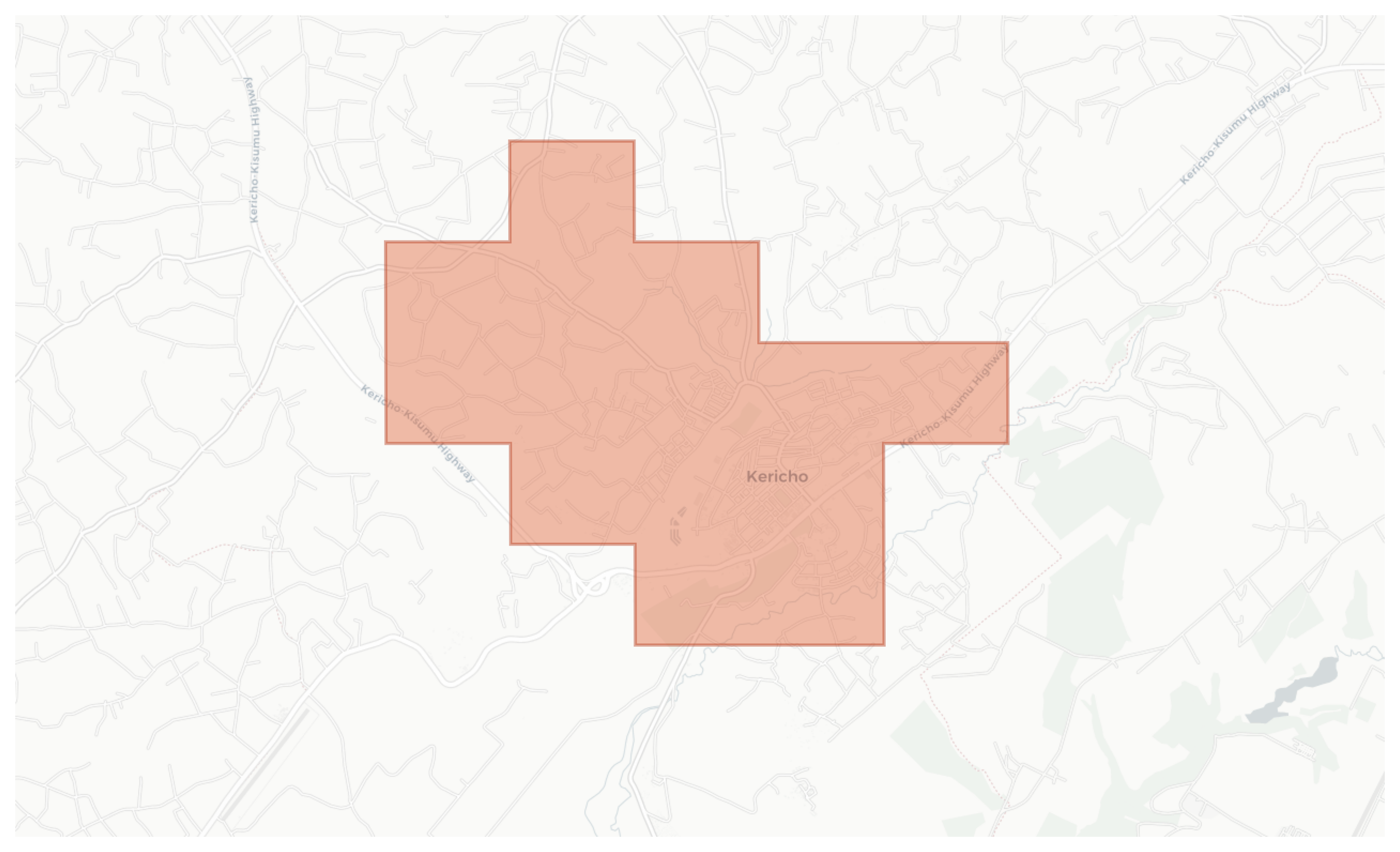 Kericho geographic map