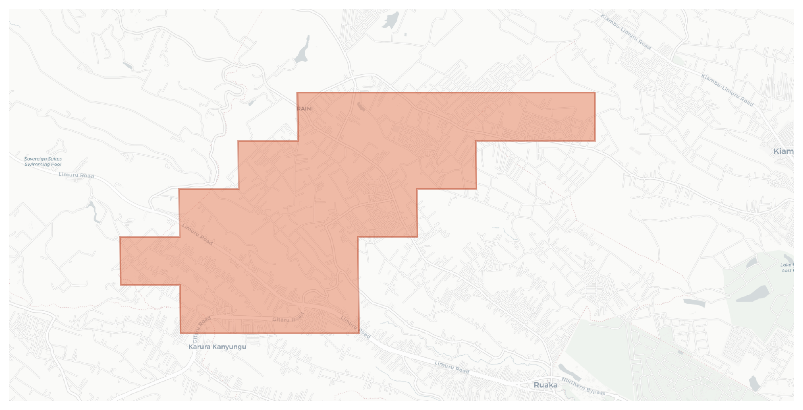 Ndenderu geographic map