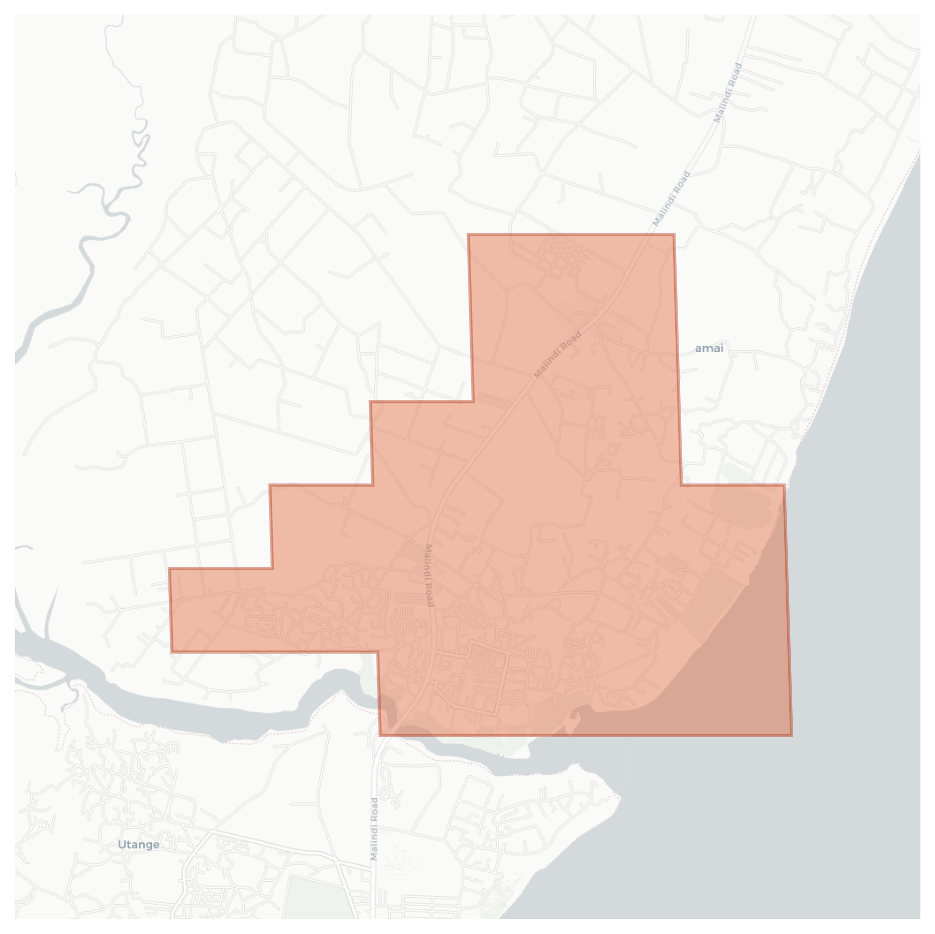 Jumba la Mtwana geographic map