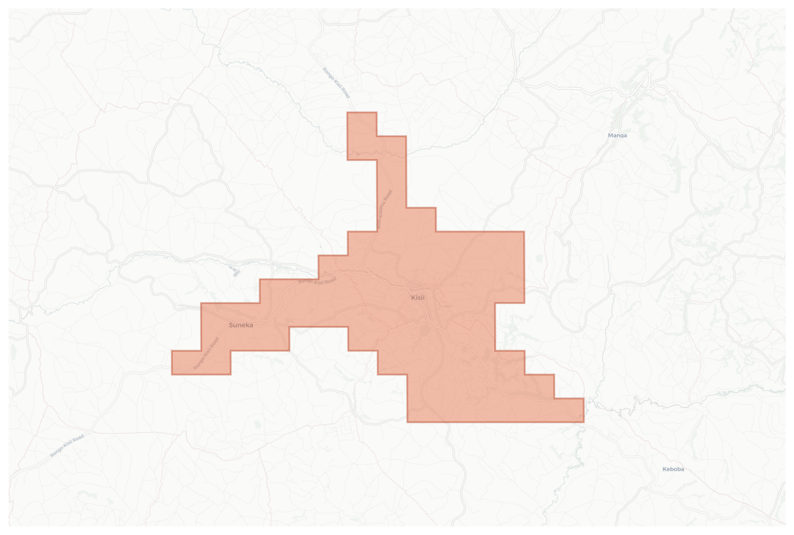 Kisii geographic map