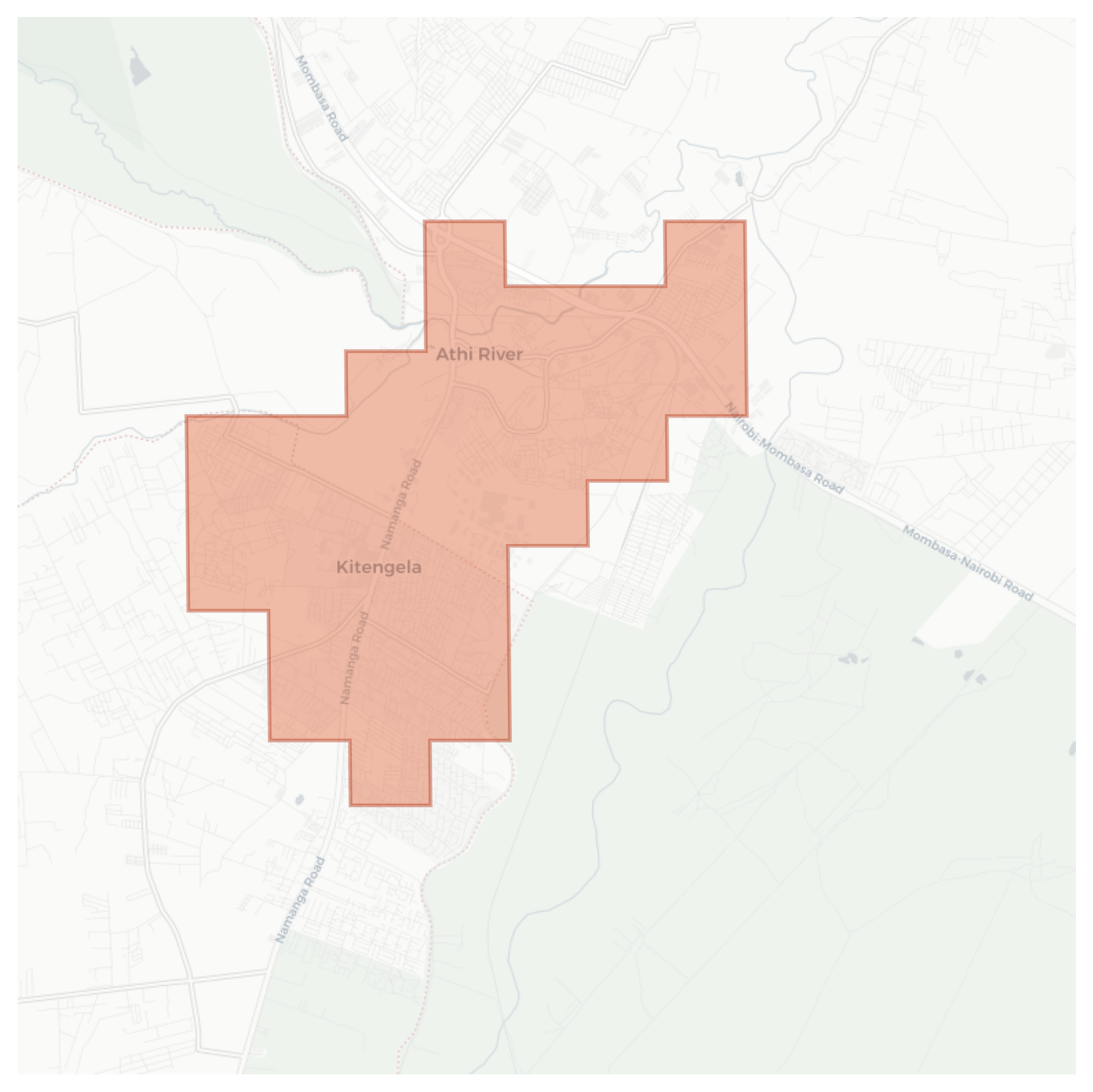 Kitengela geographic map