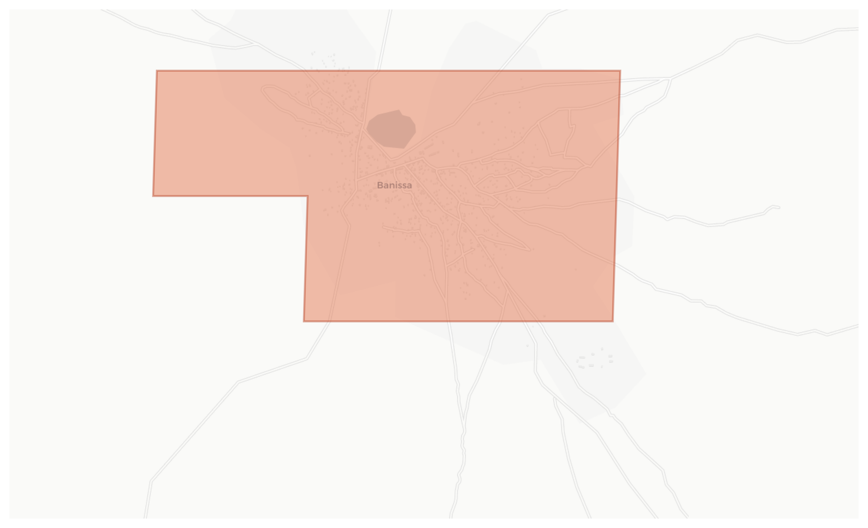 Banissa geographic map