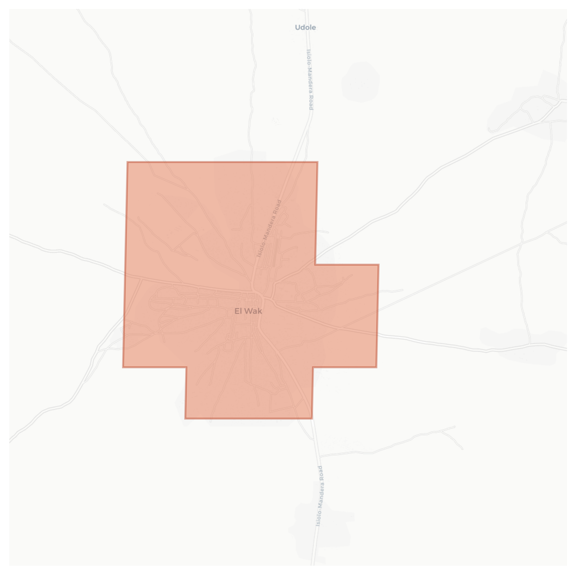 El Wak geographic map