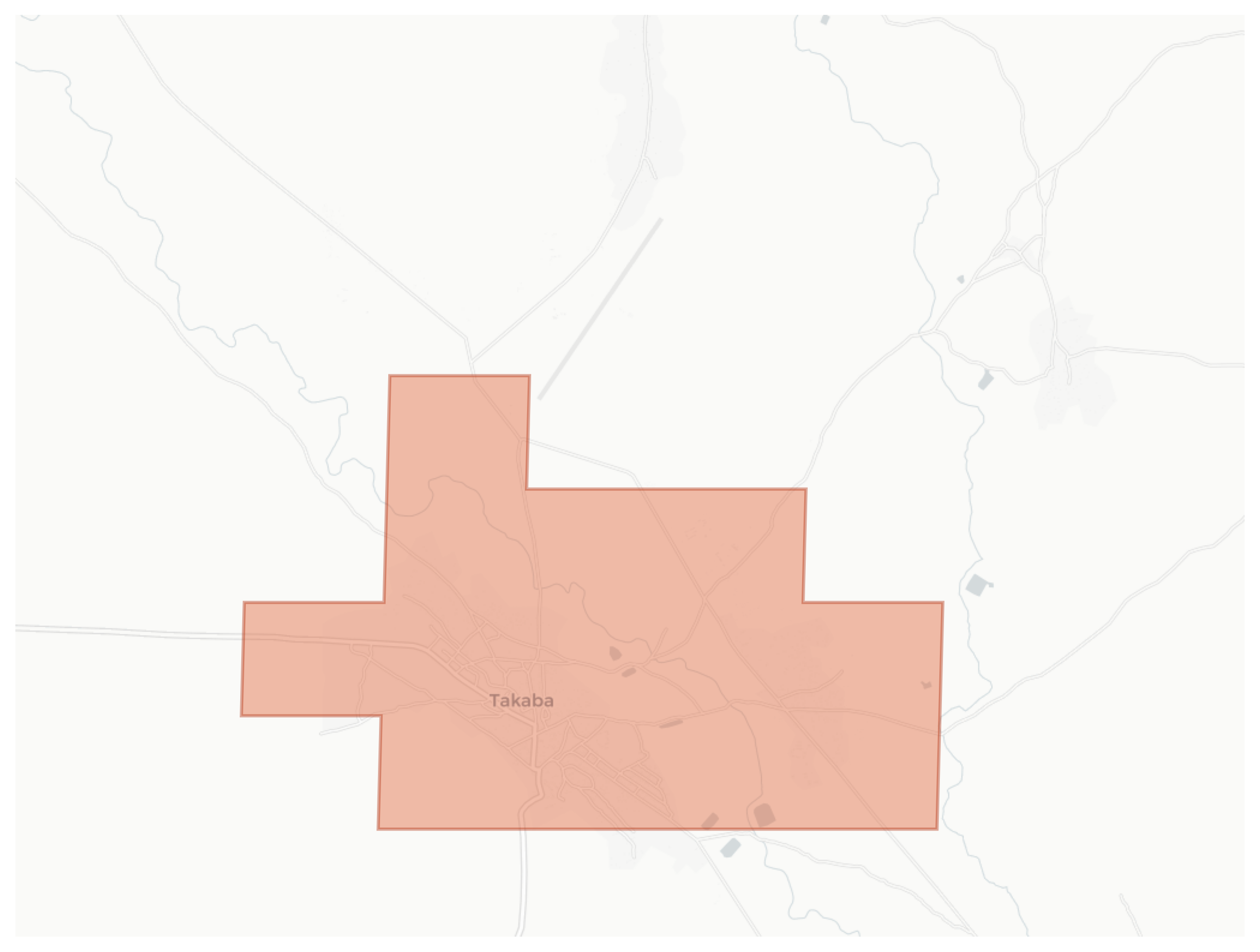 Takaba geographic map
