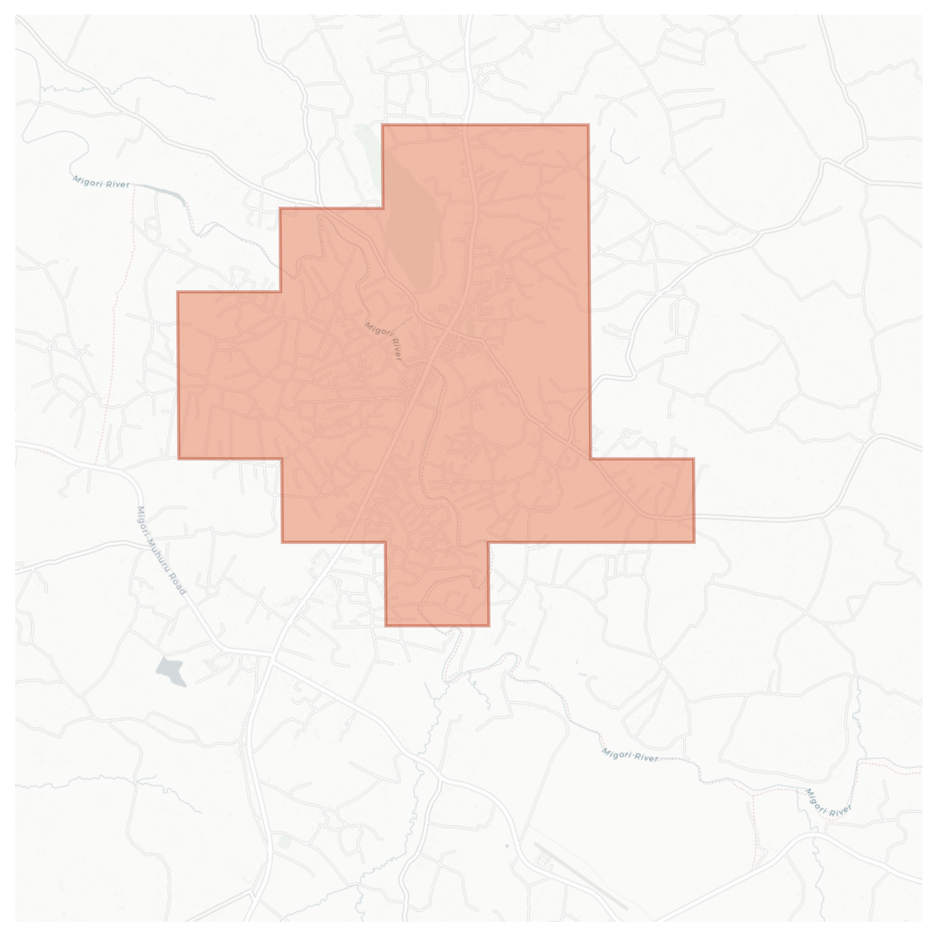 Migori geographic map