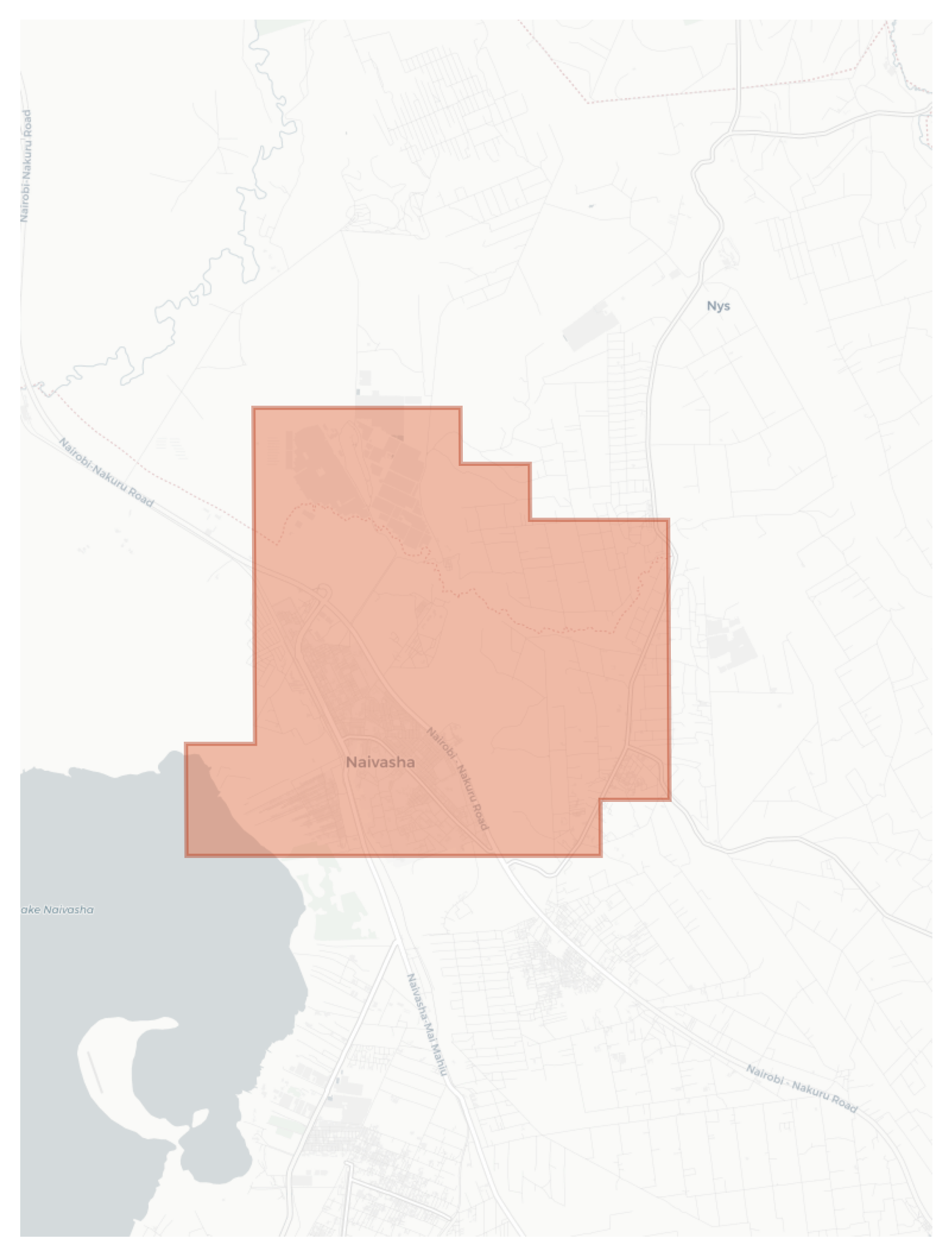 Naivasha geographic map