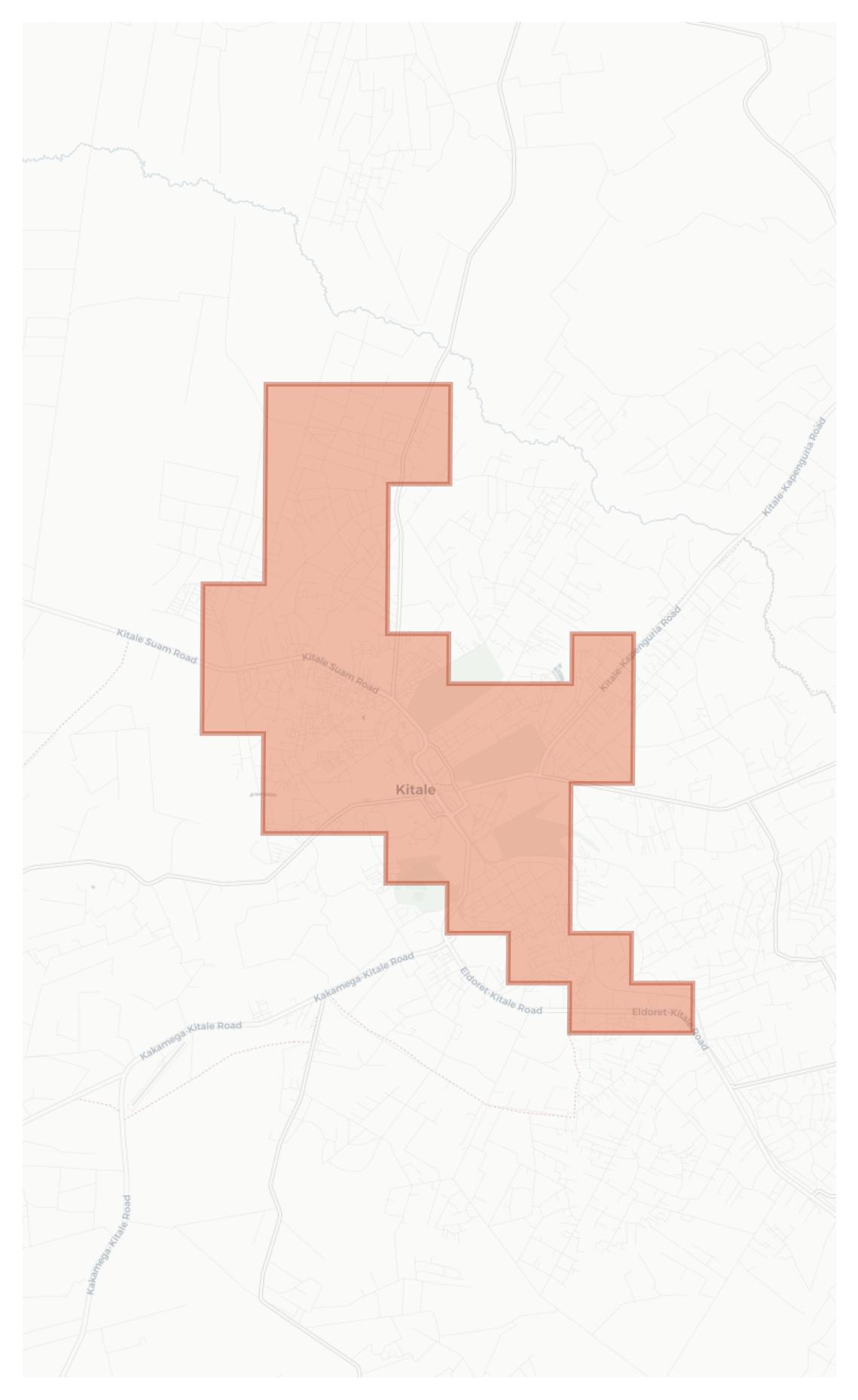 Kitale geographic map