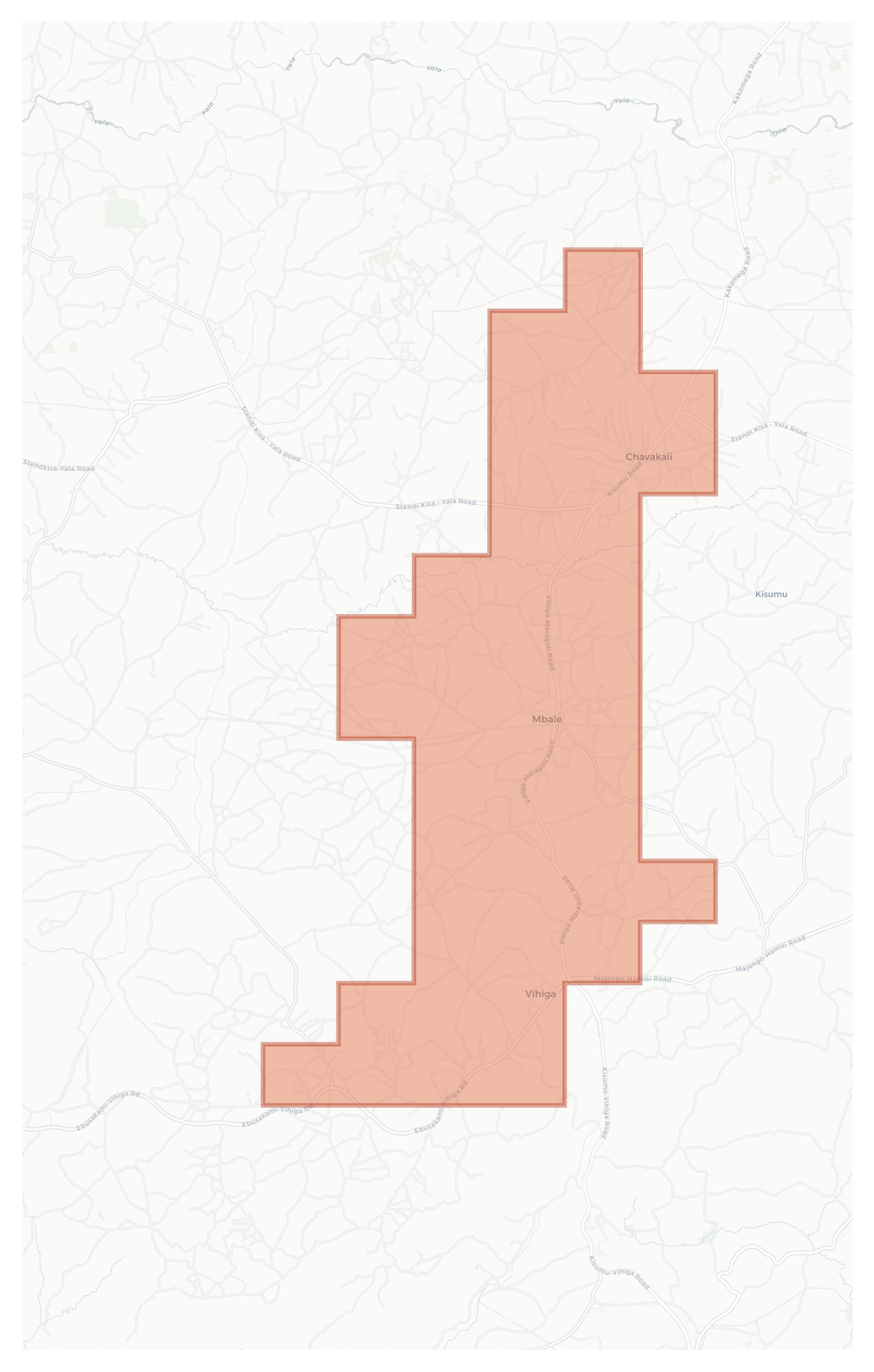 Vihiga geographic map