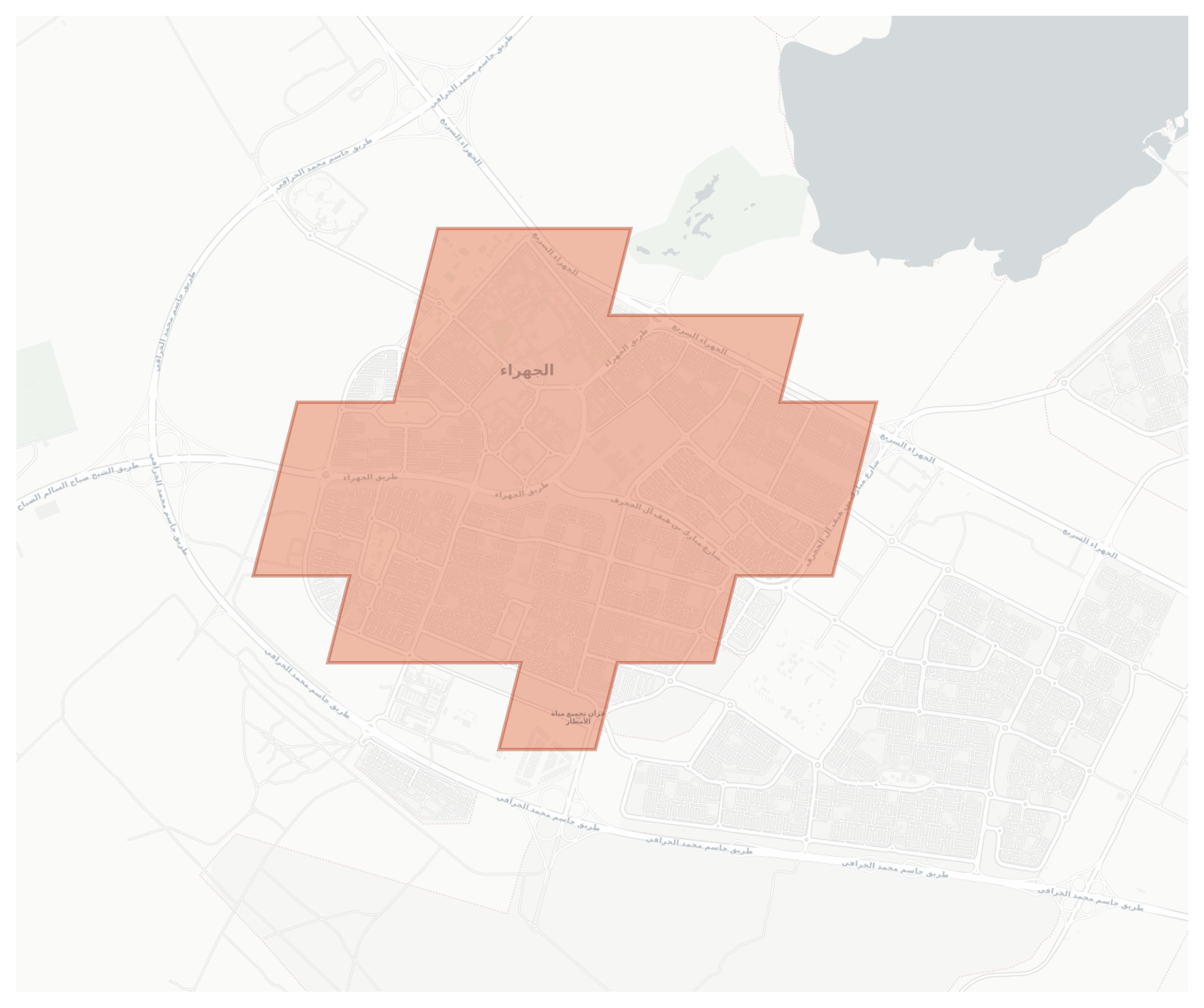 Al Jahra geographic map