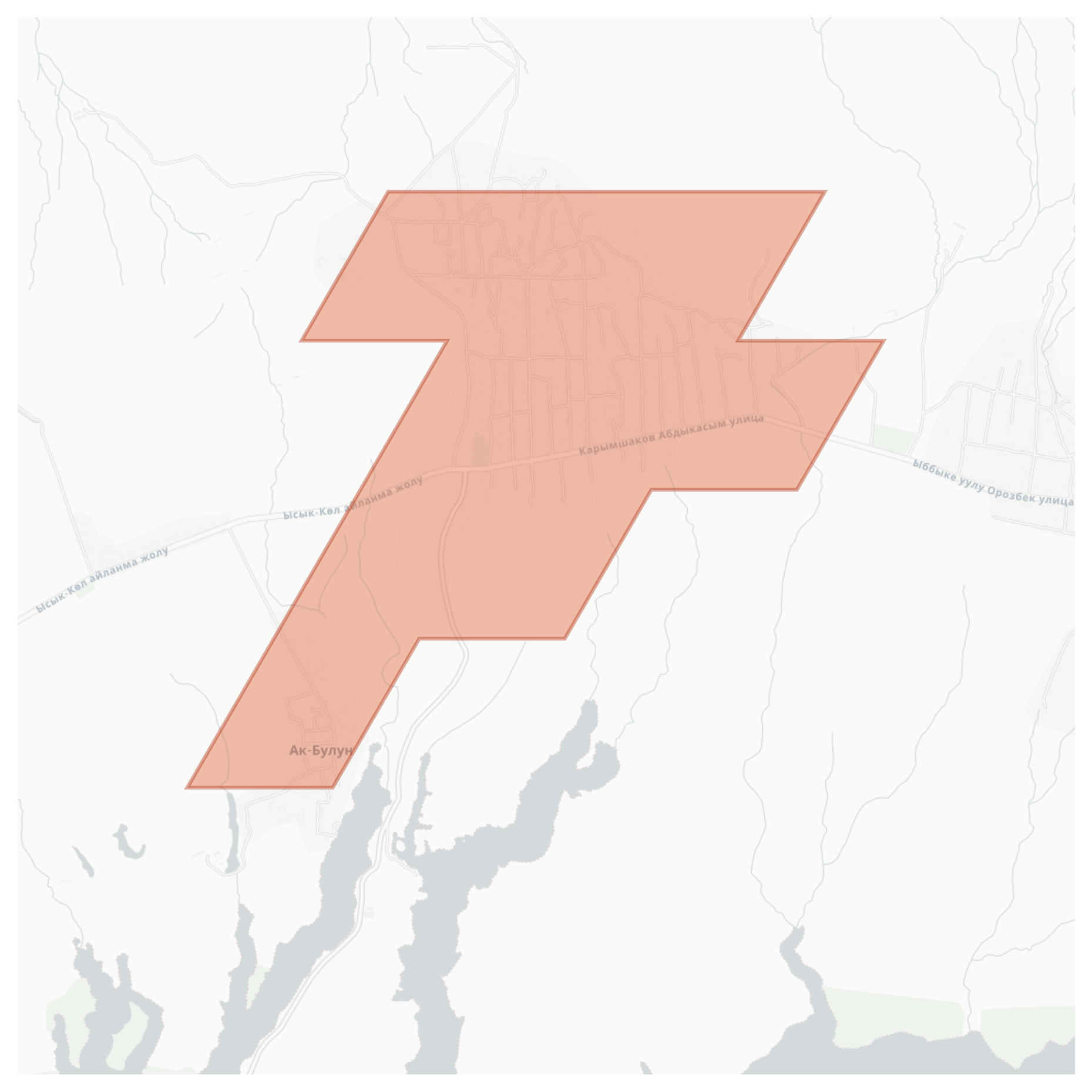 Ak-Bulun geographic map