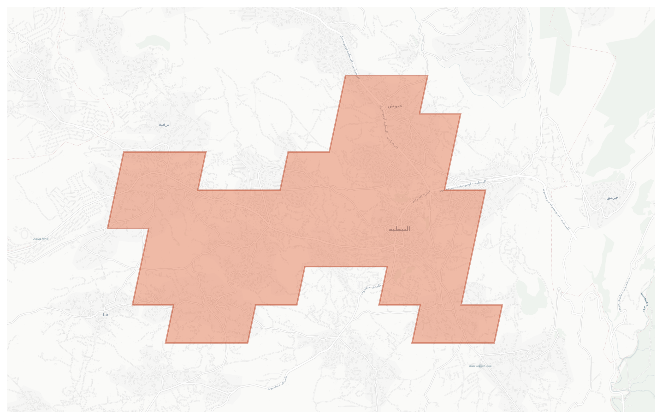 Nabatieh geographic map
