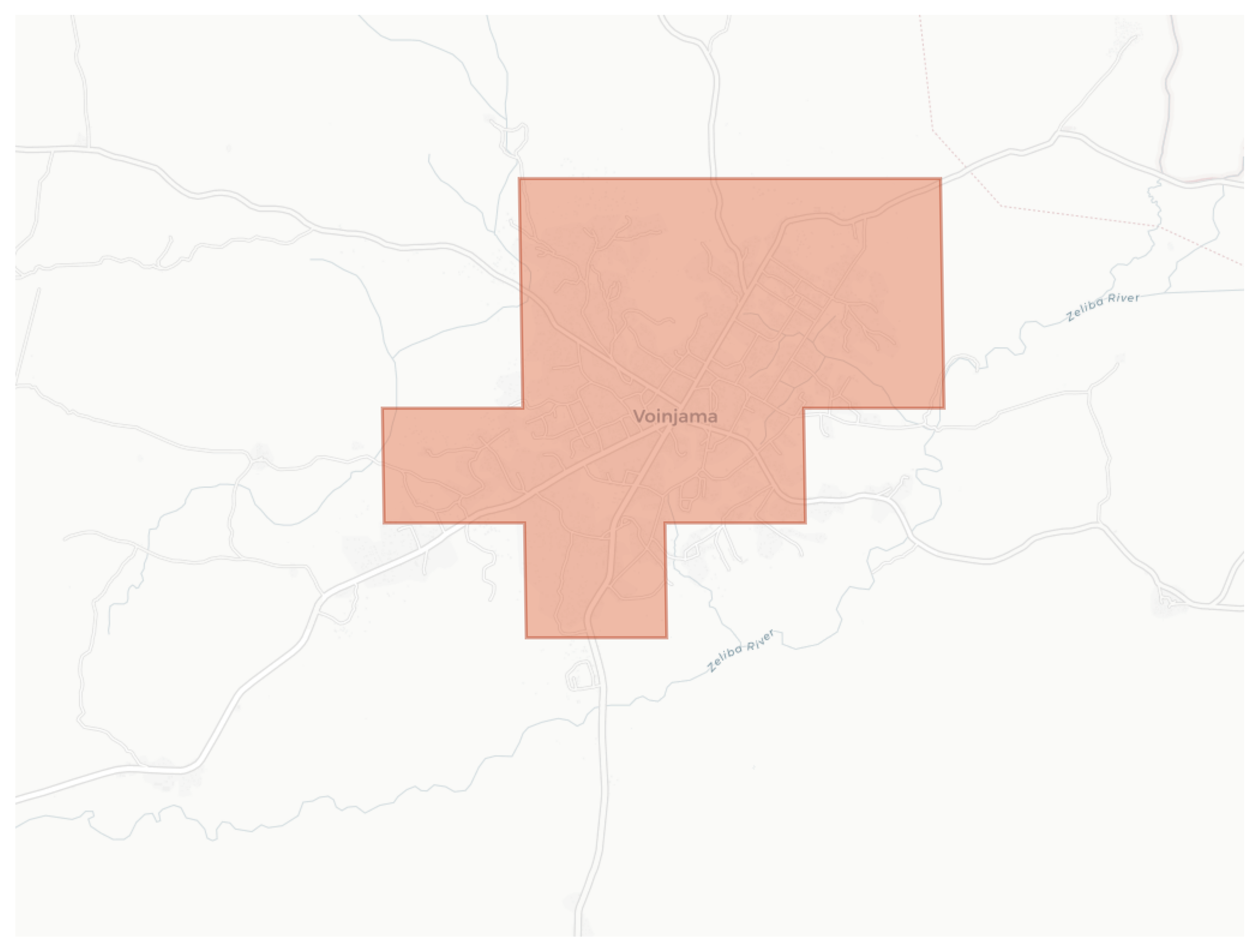 Voinjama geographic map