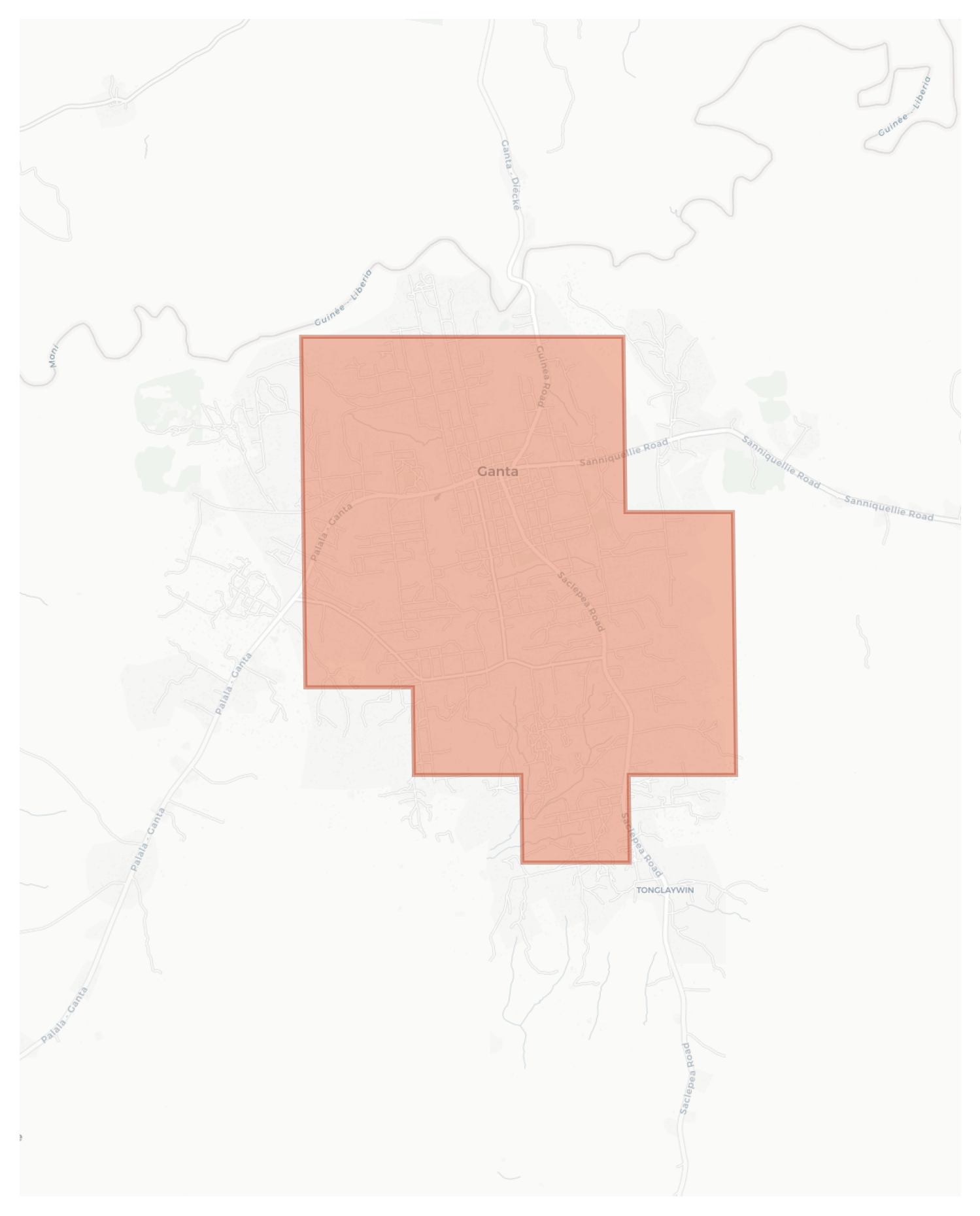 Ganta geographic map